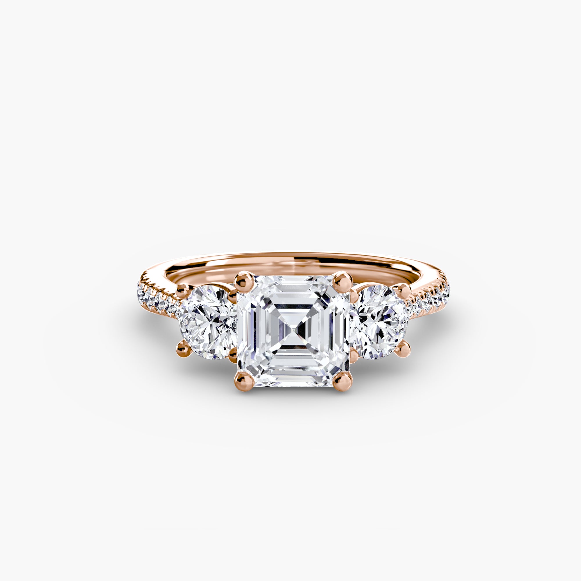 TRIONA Pavé Trilogy Ring