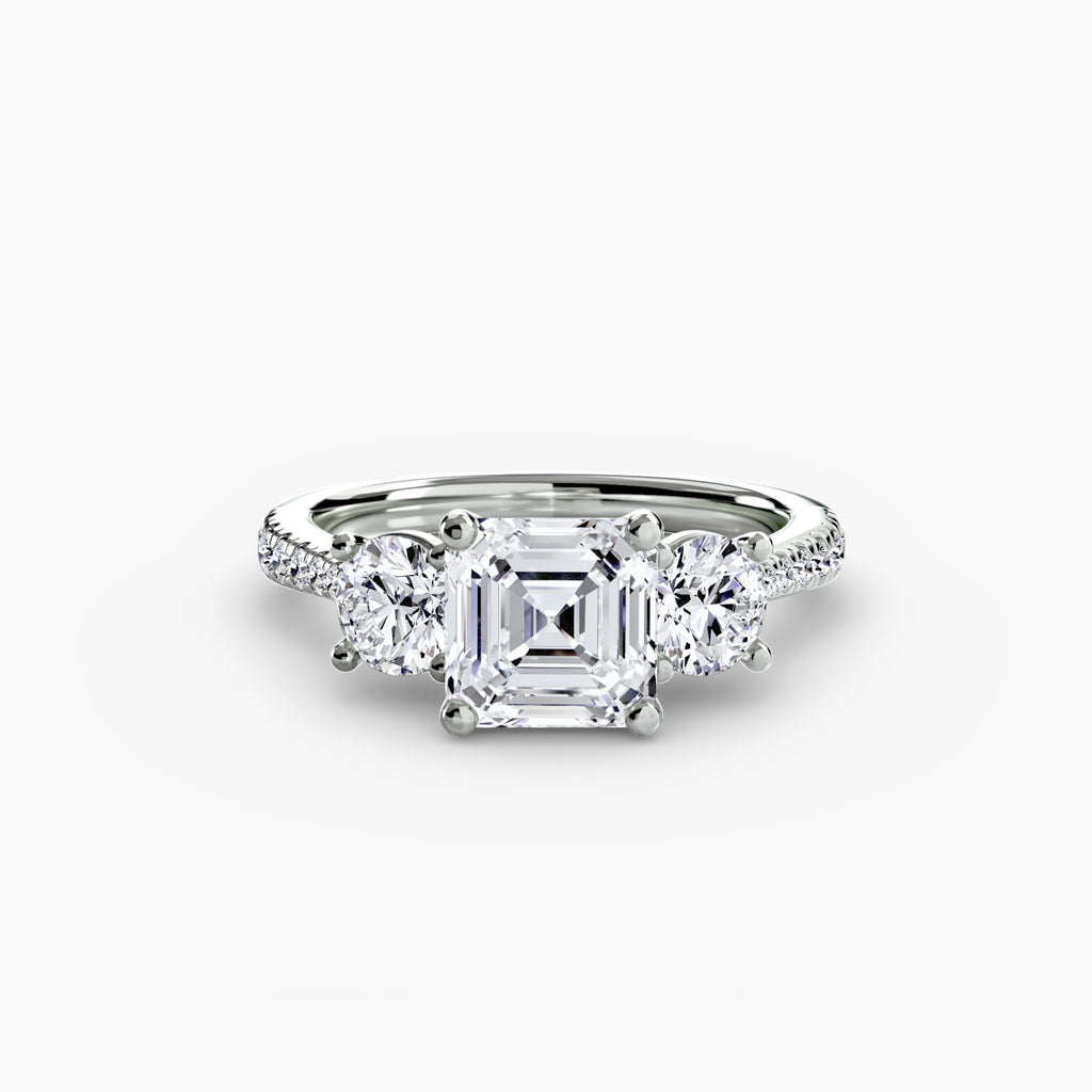 TRIONA Pavé Trilogy Ring