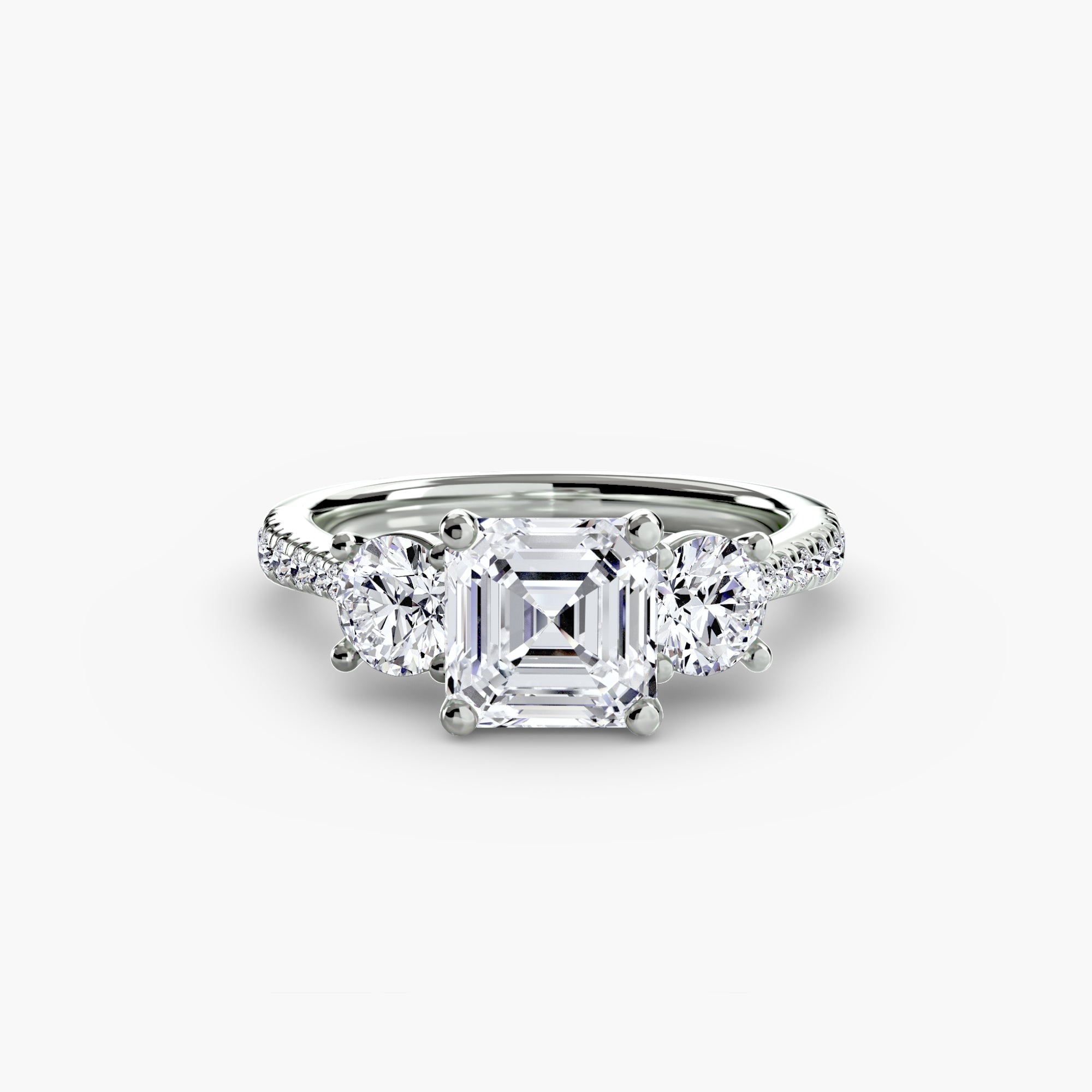 TRIONA Pavé Trilogy Ring