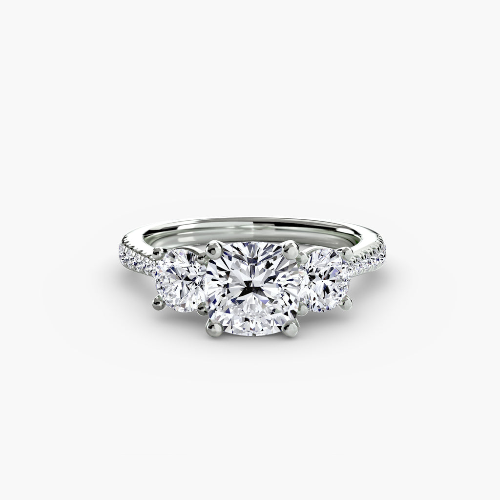 TRIONA Pavé Trilogy Ring