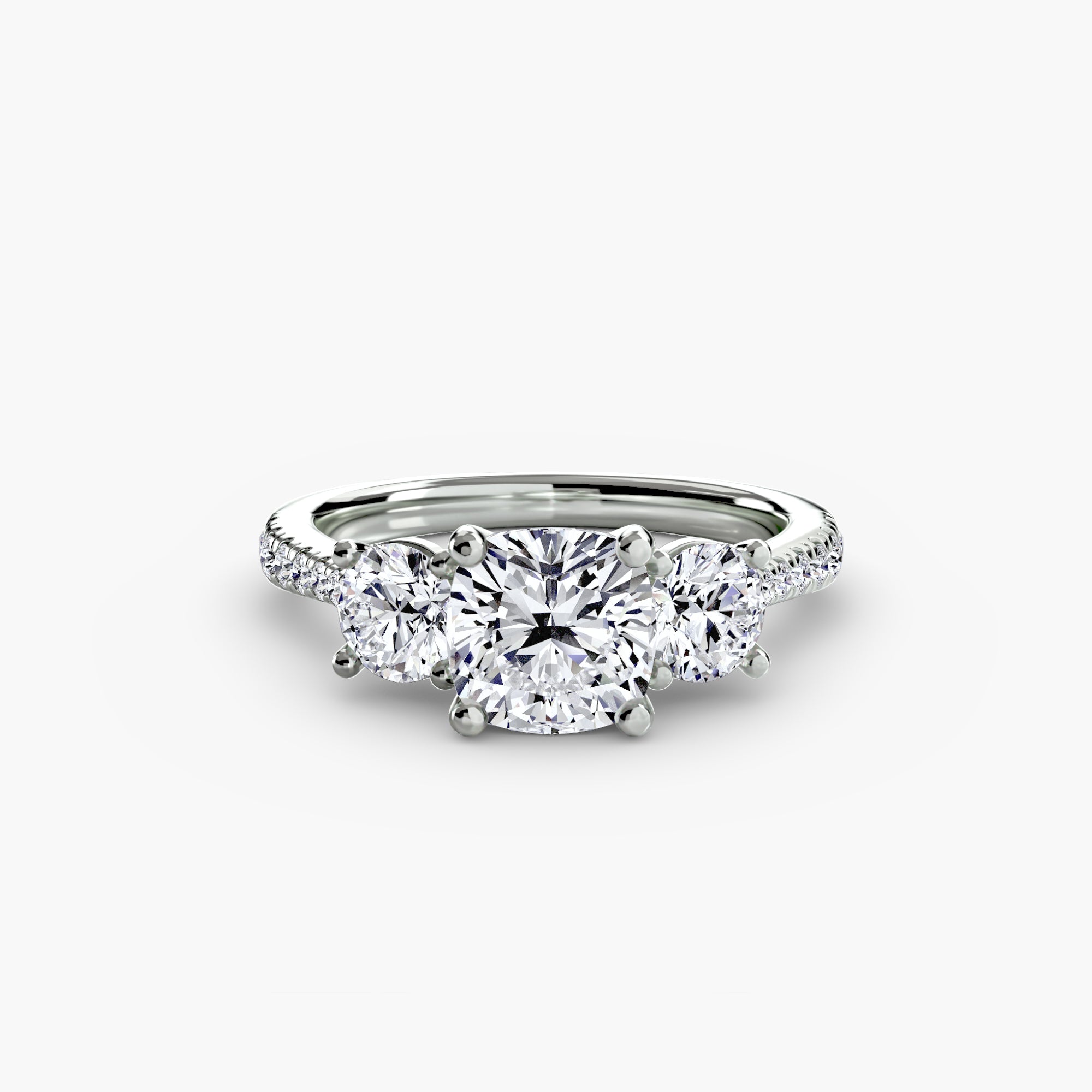 TRIONA Pavé Trilogy Ring