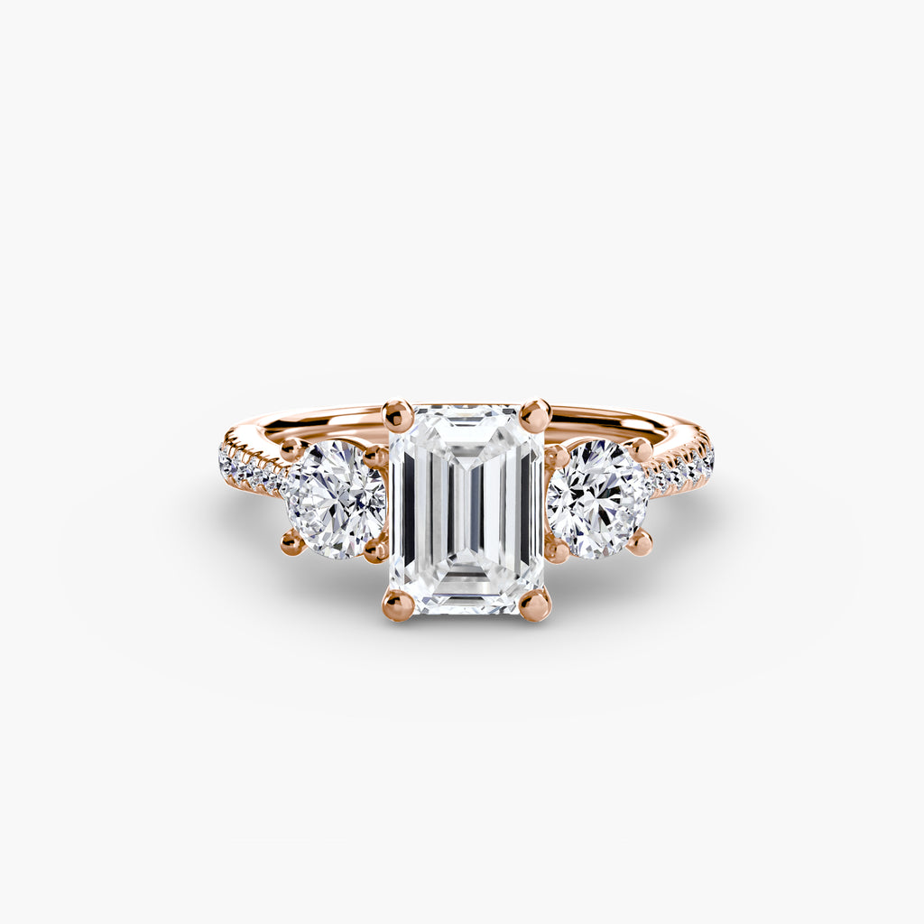 TRIONA Pavé Trilogy Ring