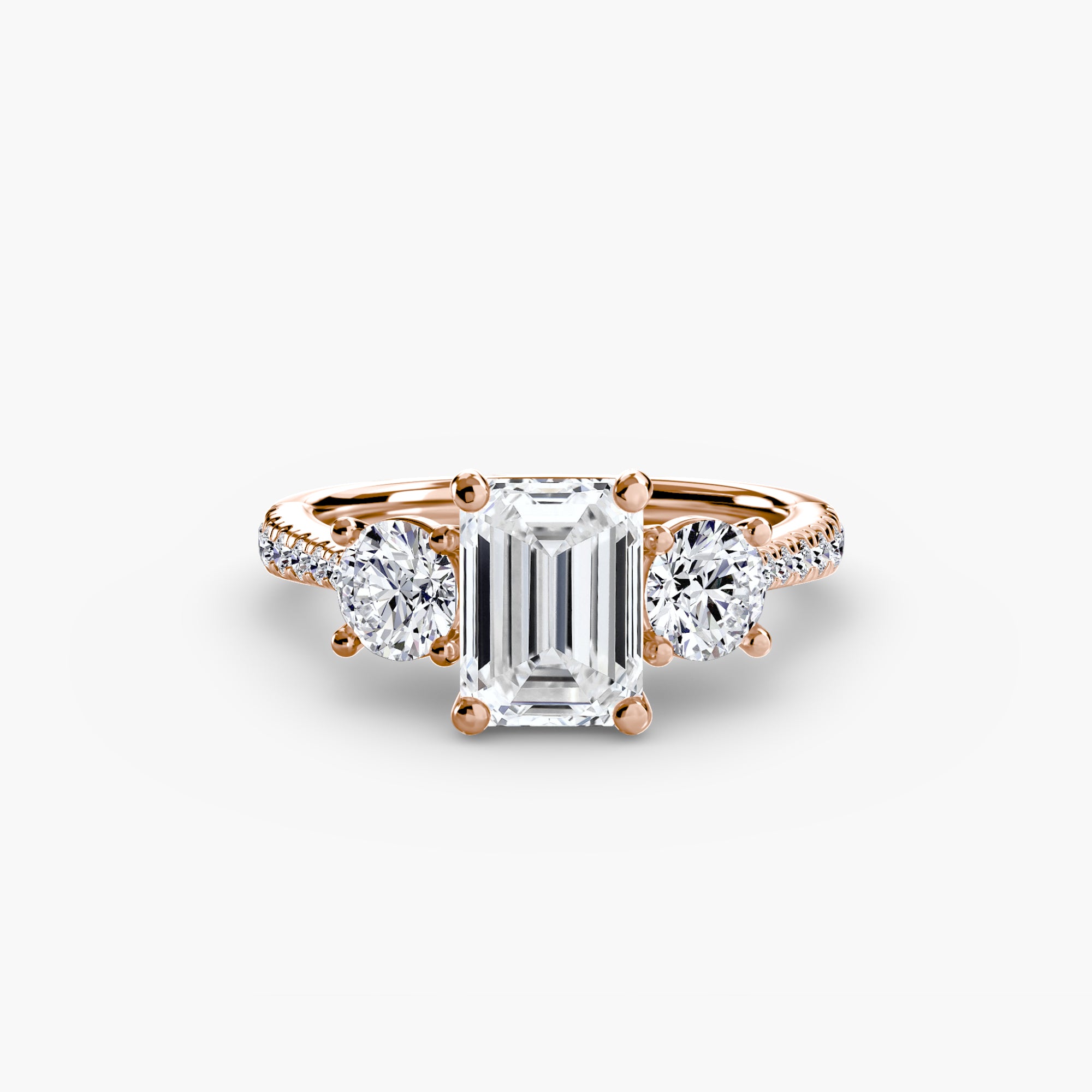 TRIONA Pavé Trilogy Ring