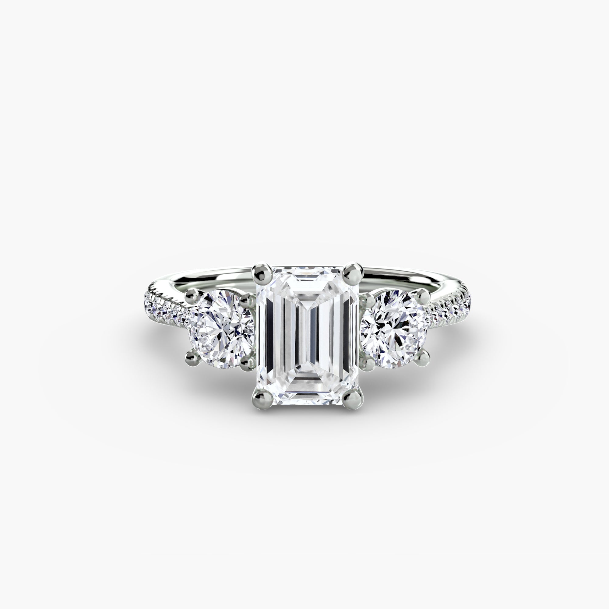 TRIONA Pavé Trilogy Ring