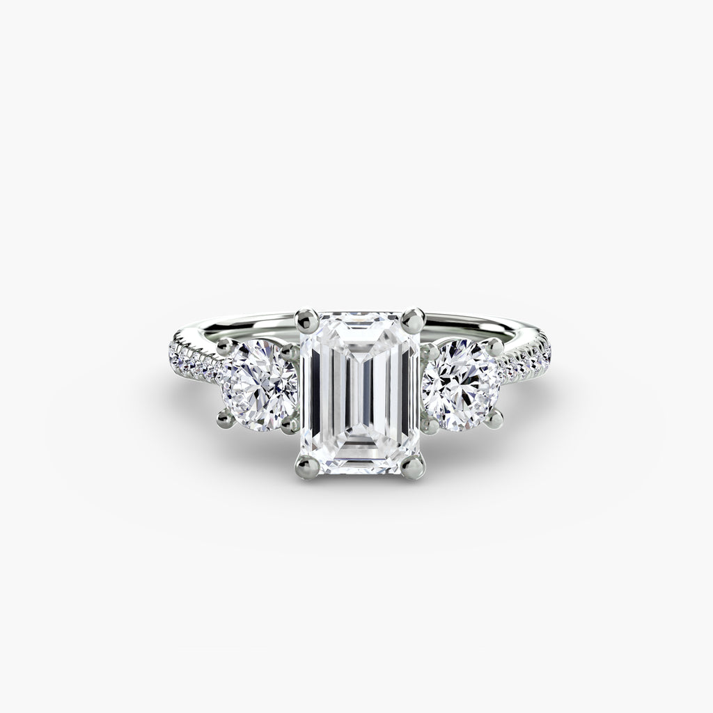 TRIONA Pavé Trilogy Ring