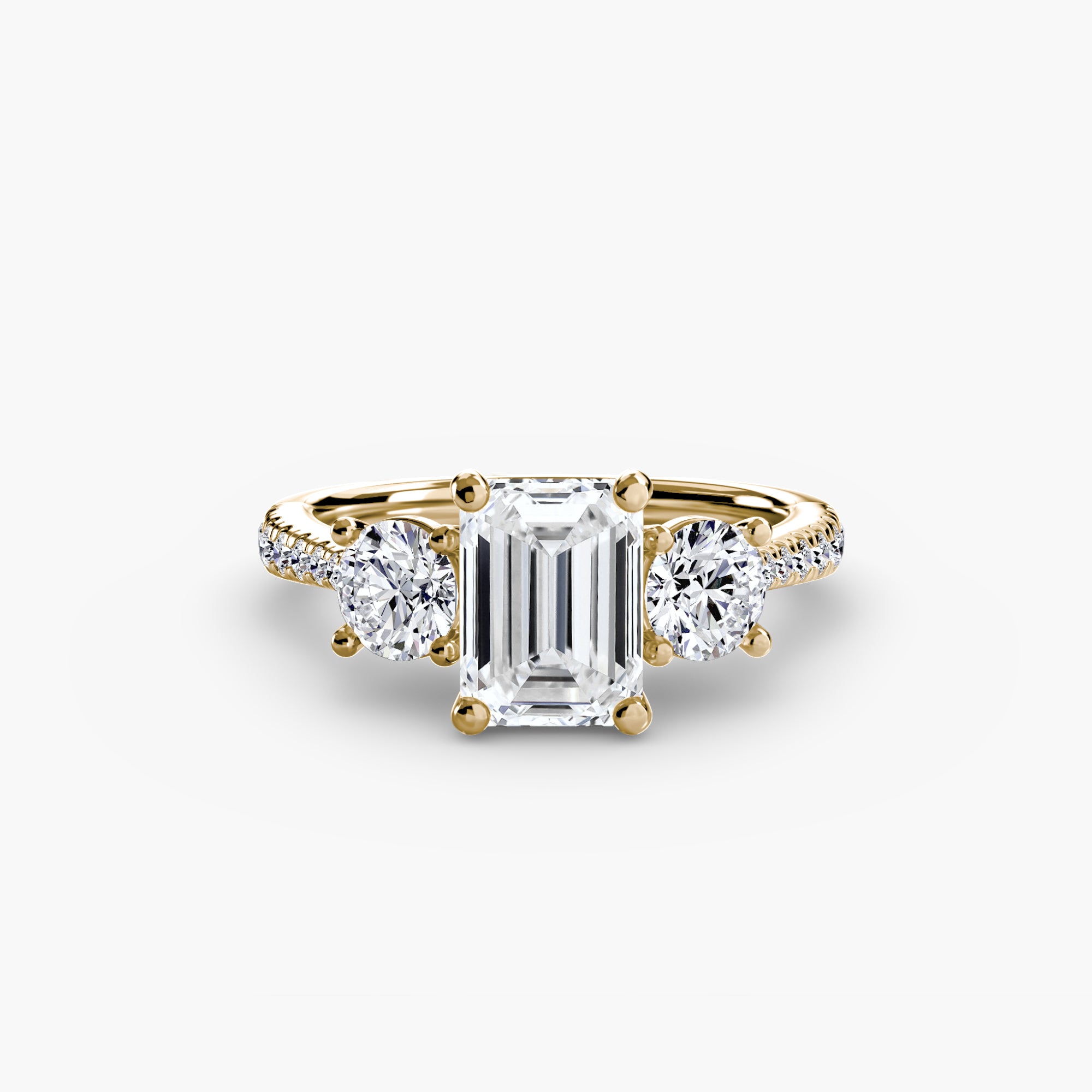 TRIONA Pavé Trilogy Ring