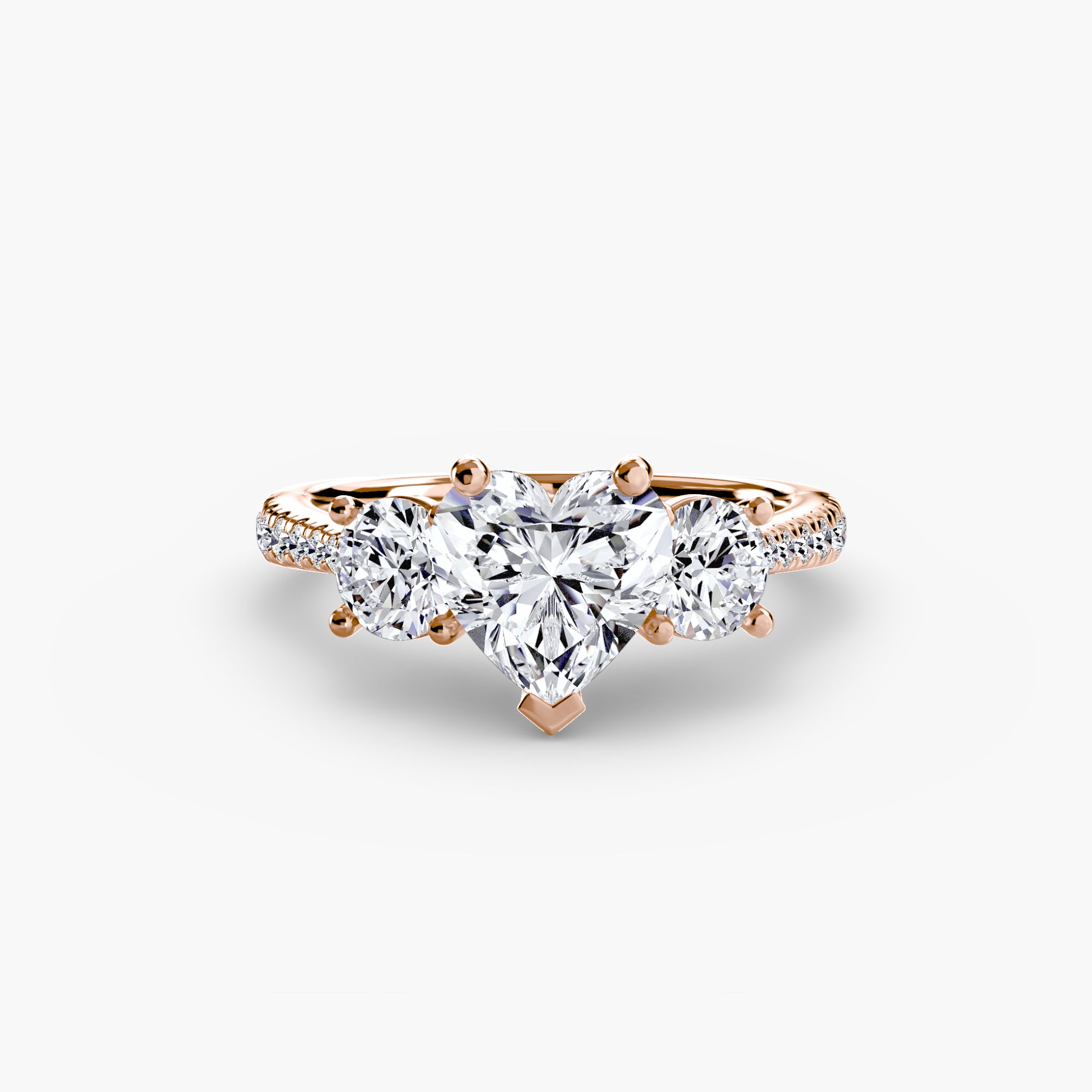 TRIONA Pavé Trilogy Ring