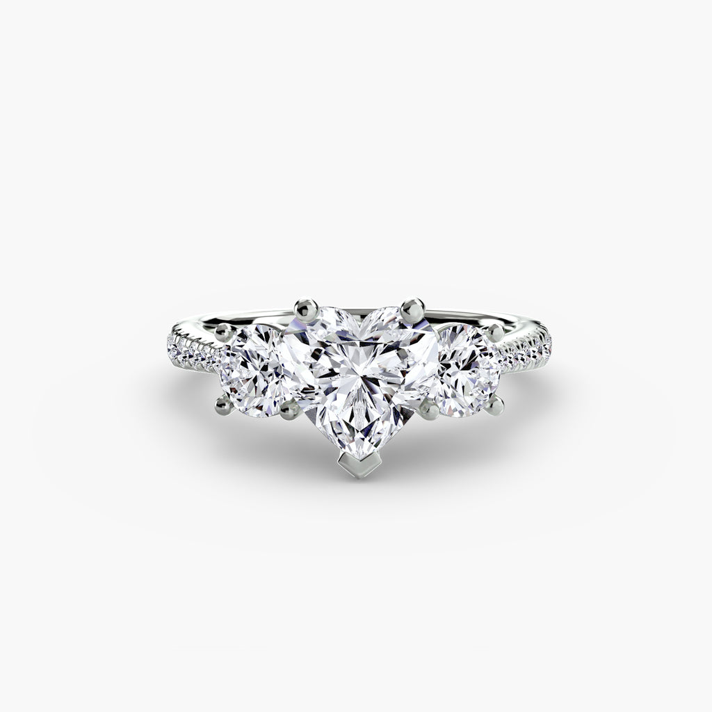 TRIONA Pavé Trilogy Ring