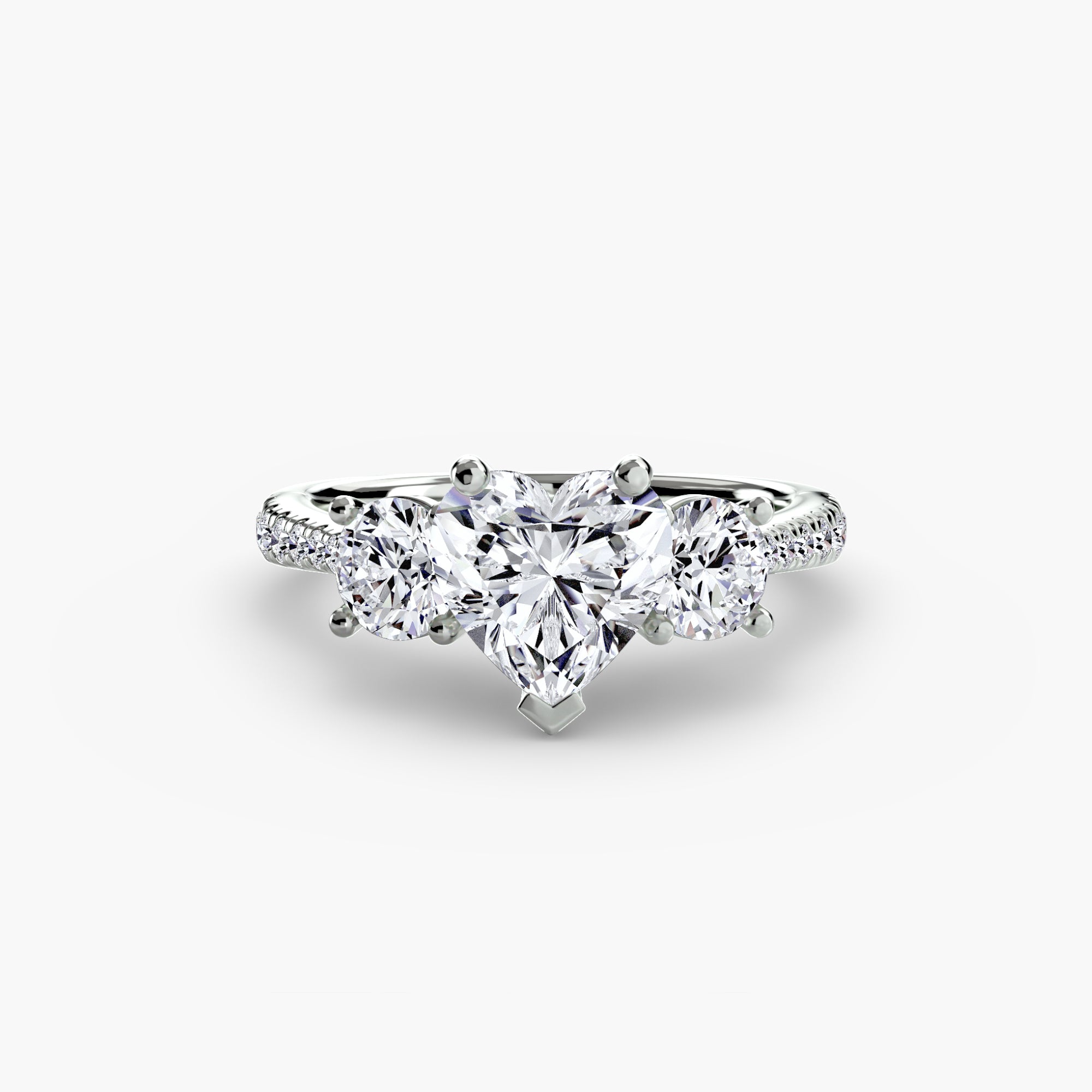 TRIONA Pavé Trilogy Ring