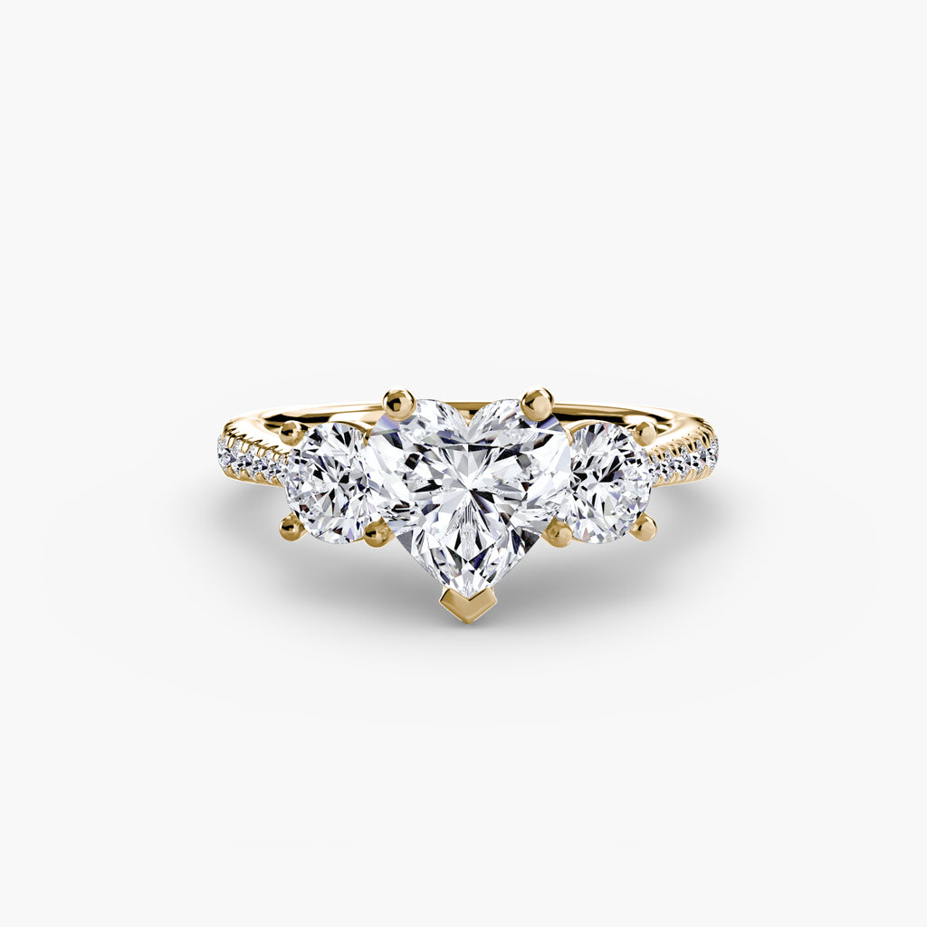 TRIONA Pavé Trilogy Ring