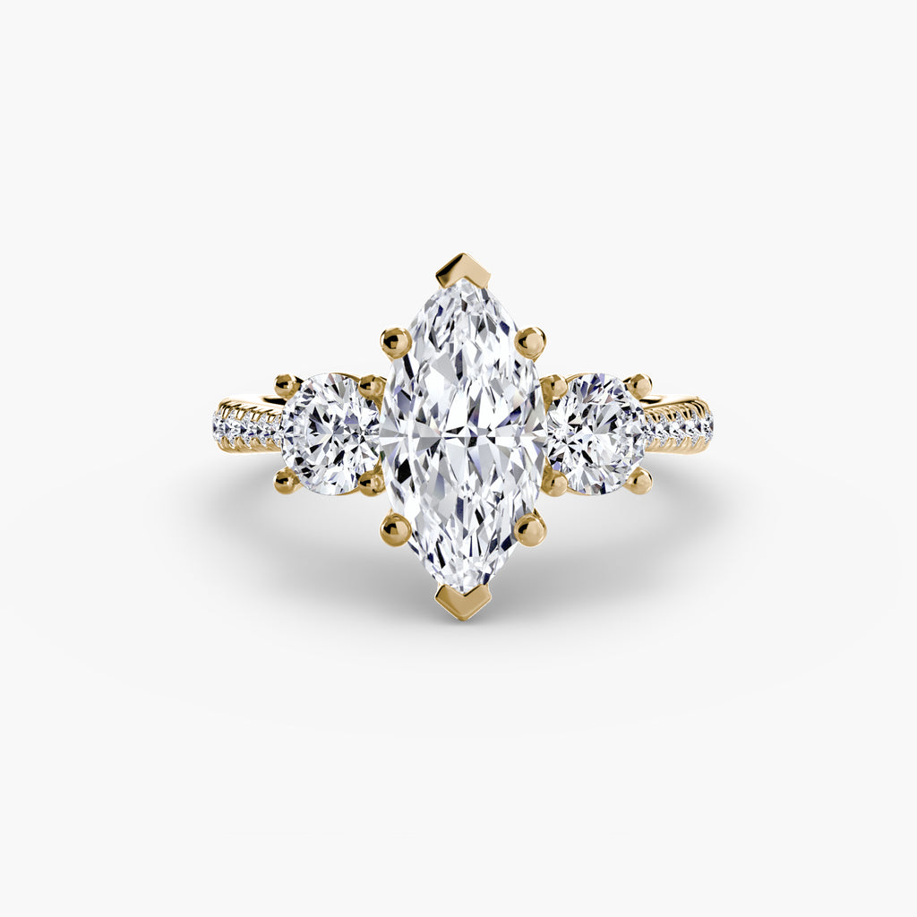TRIONA Pavé Trilogy Ring