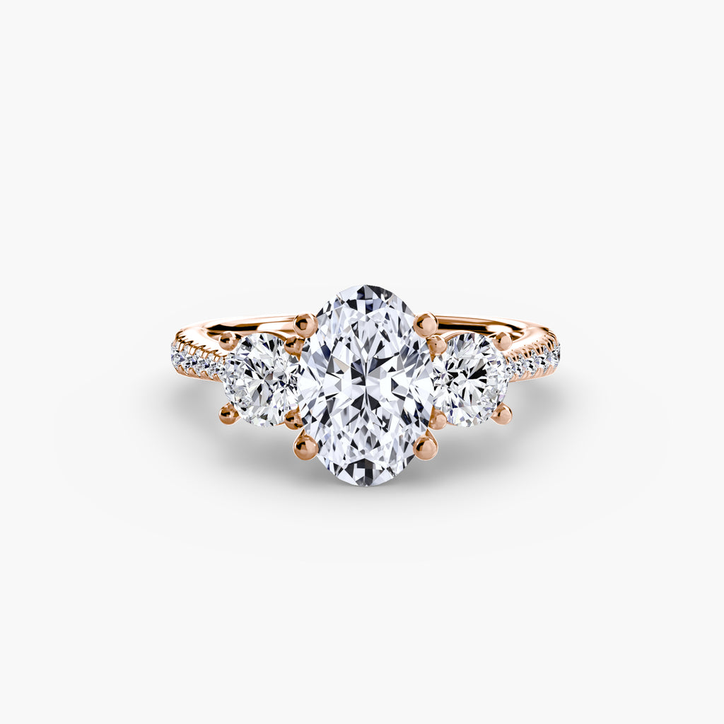 TRIONA Pavé Trilogy Ring