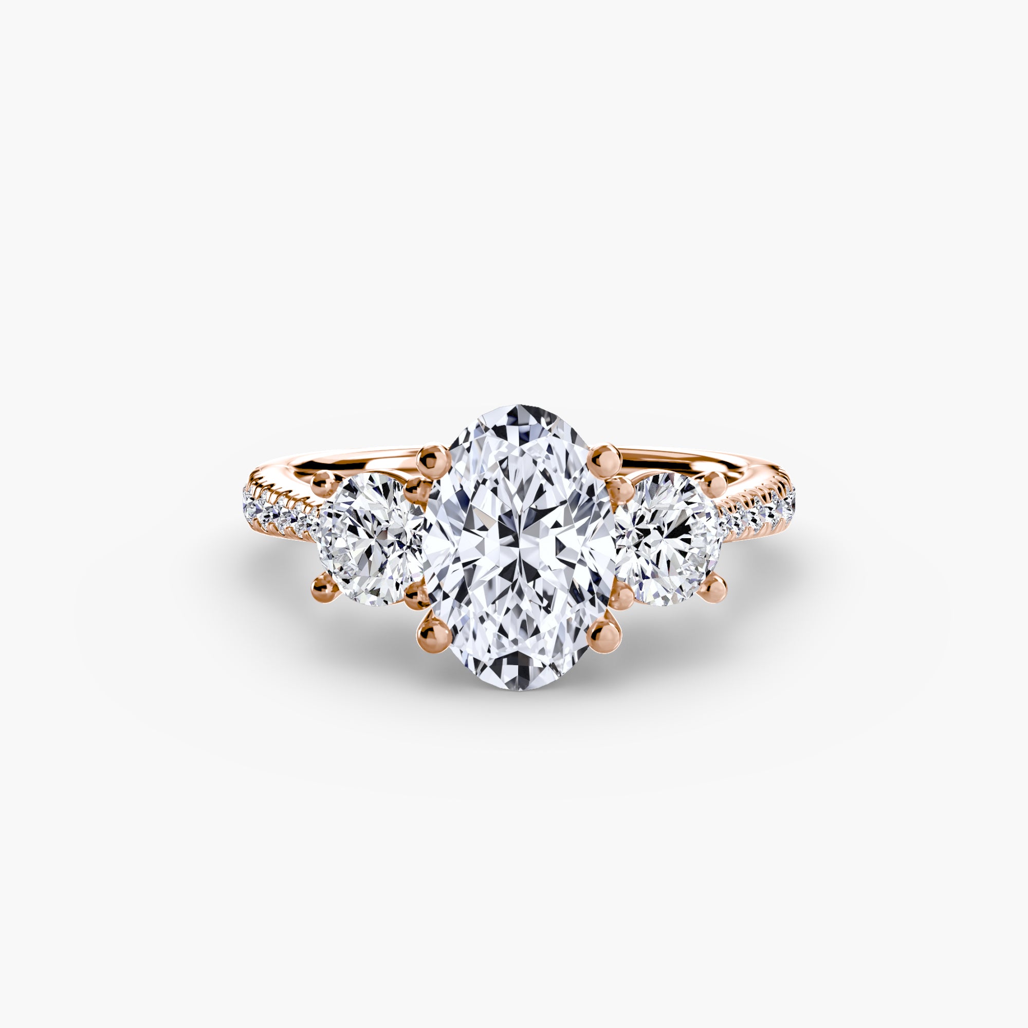 TRIONA Pavé Trilogy Ring