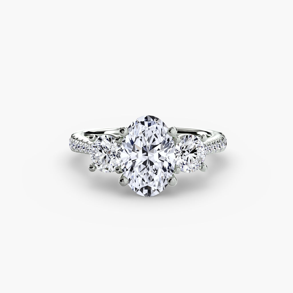 TRIONA Pavé Trilogy Ring