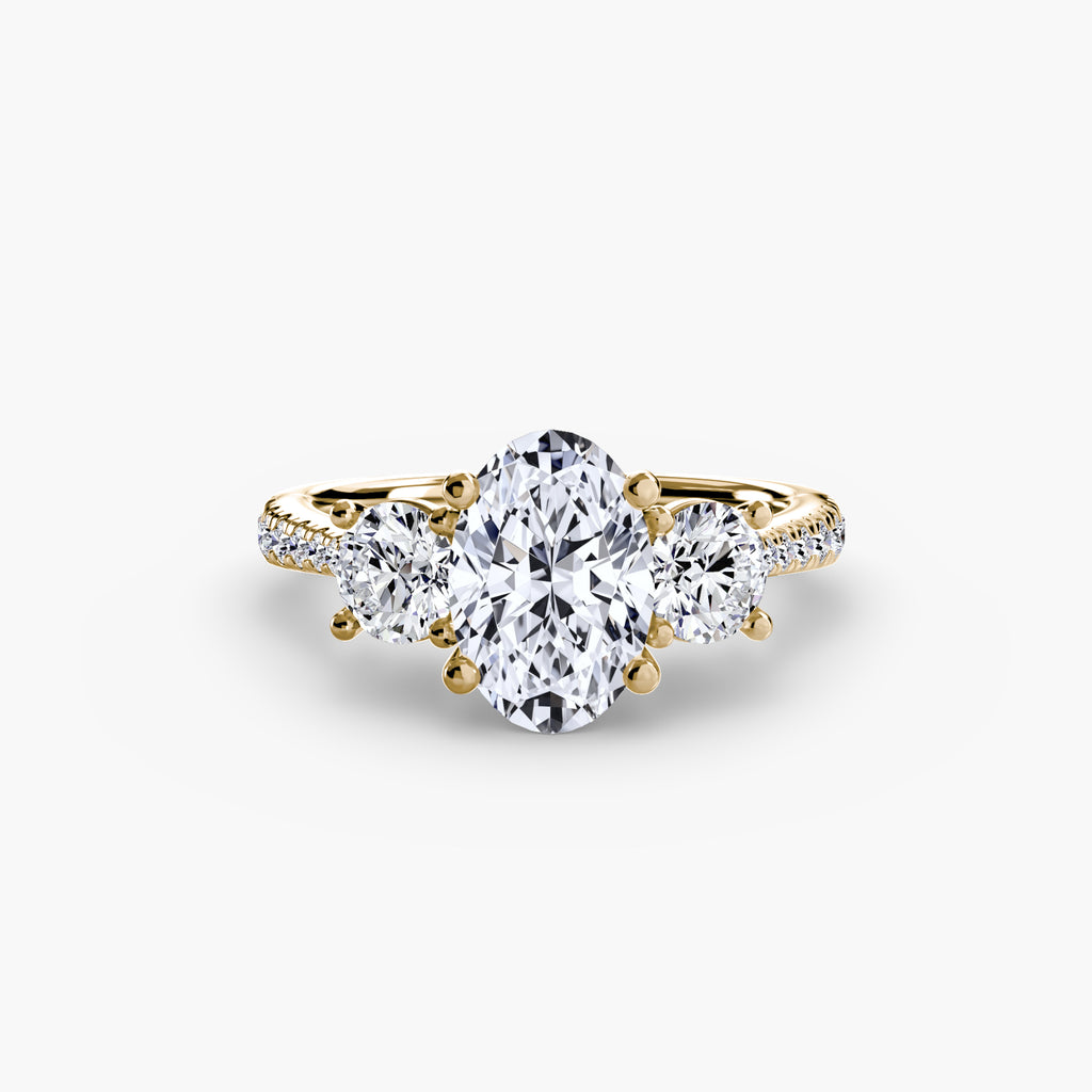 TRIONA Pavé Trilogy Ring