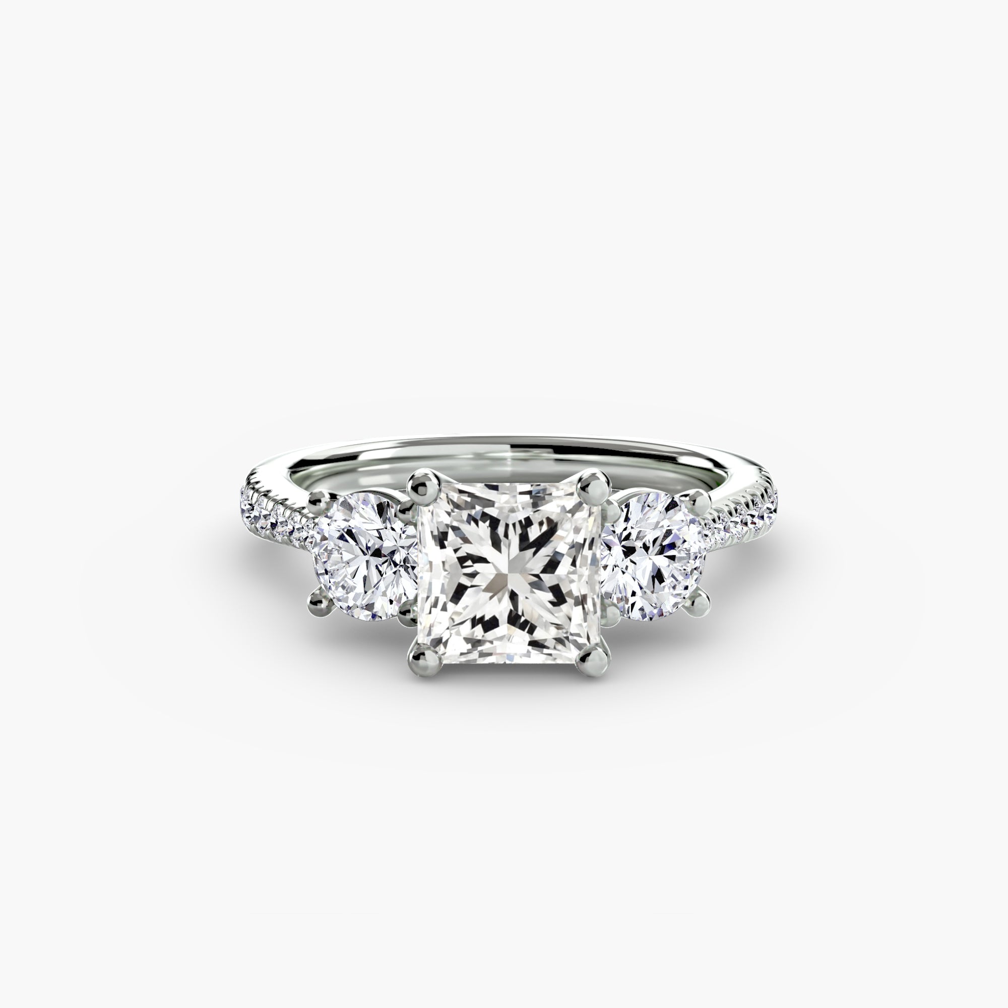 TRIONA Pavé Trilogy Ring