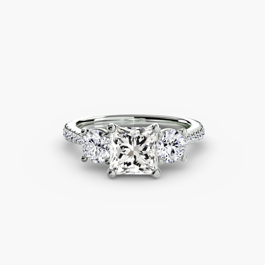 TRIONA Pavé Trilogy Ring