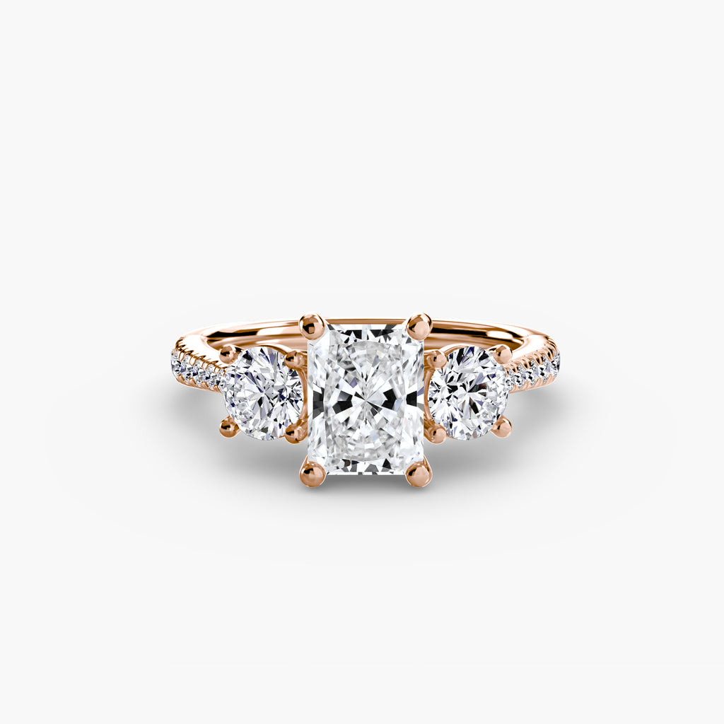 TRIONA Pavé Trilogy Ring