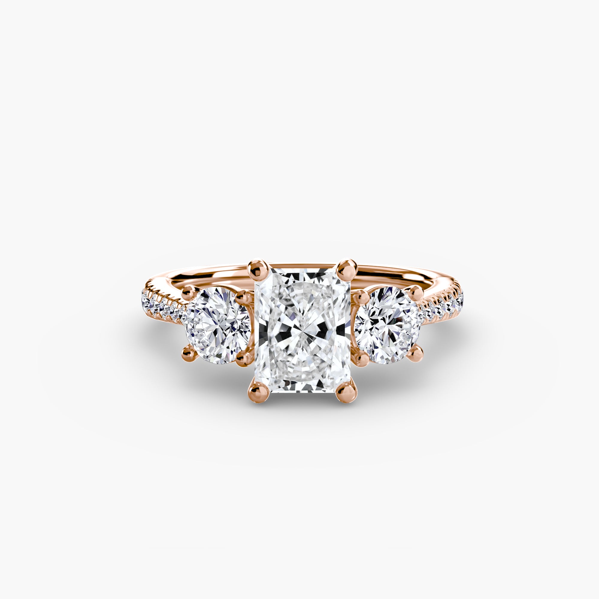 TRIONA Pavé Trilogy Ring
