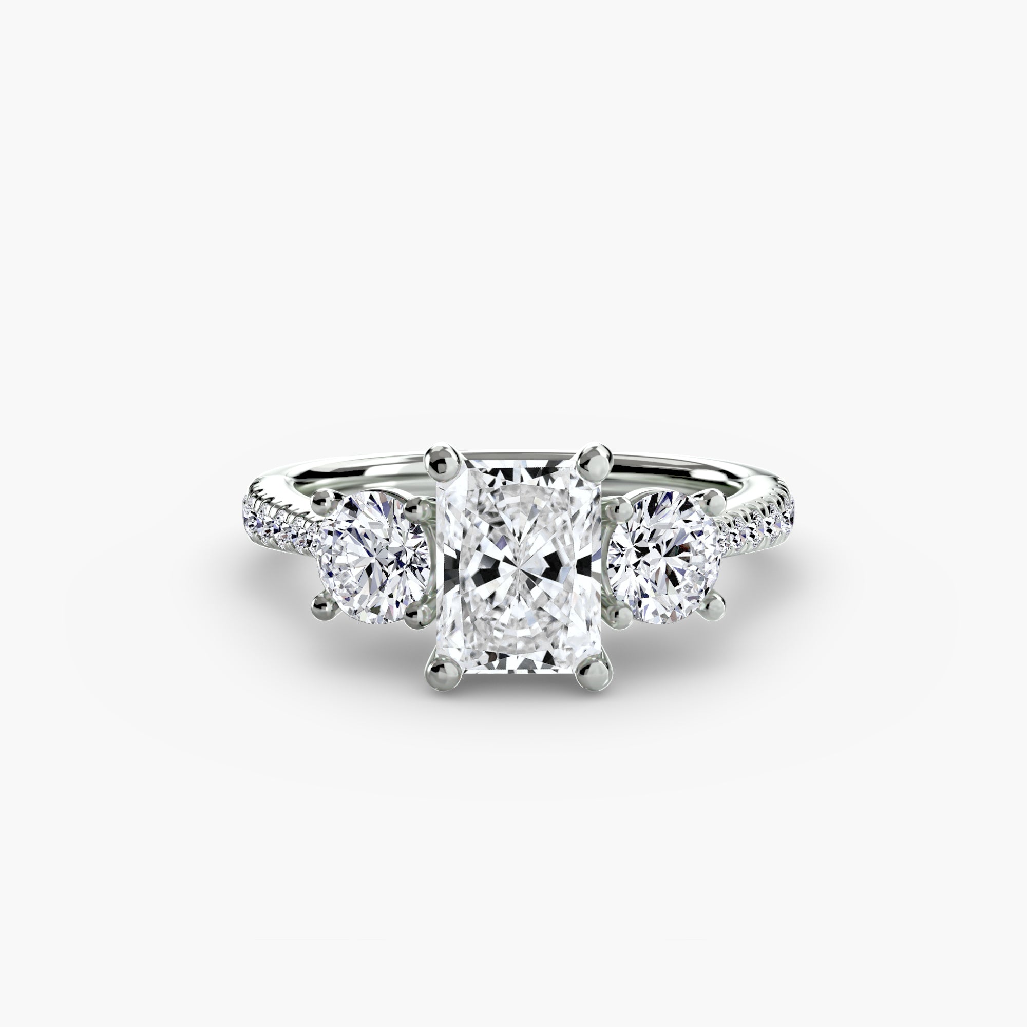 TRIONA Pavé Trilogy Ring