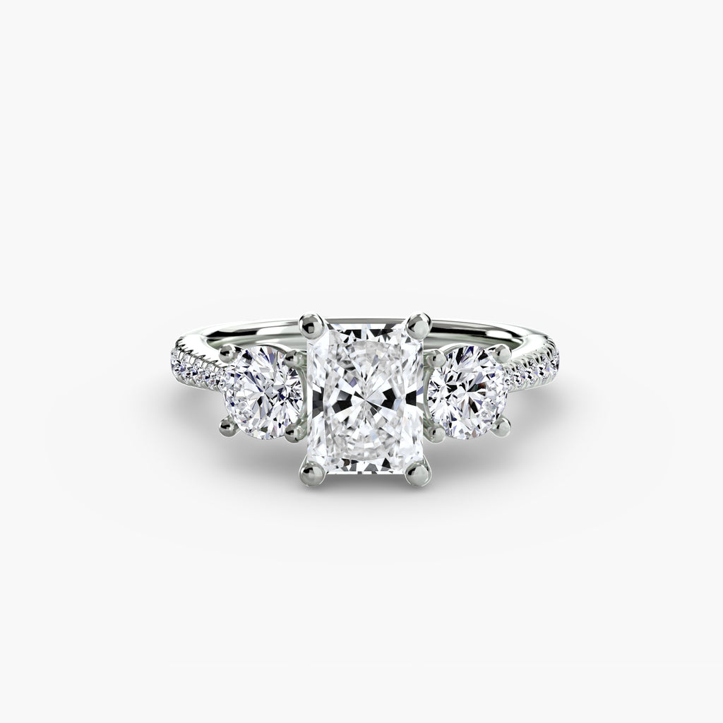 TRIONA Pavé Trilogy Ring