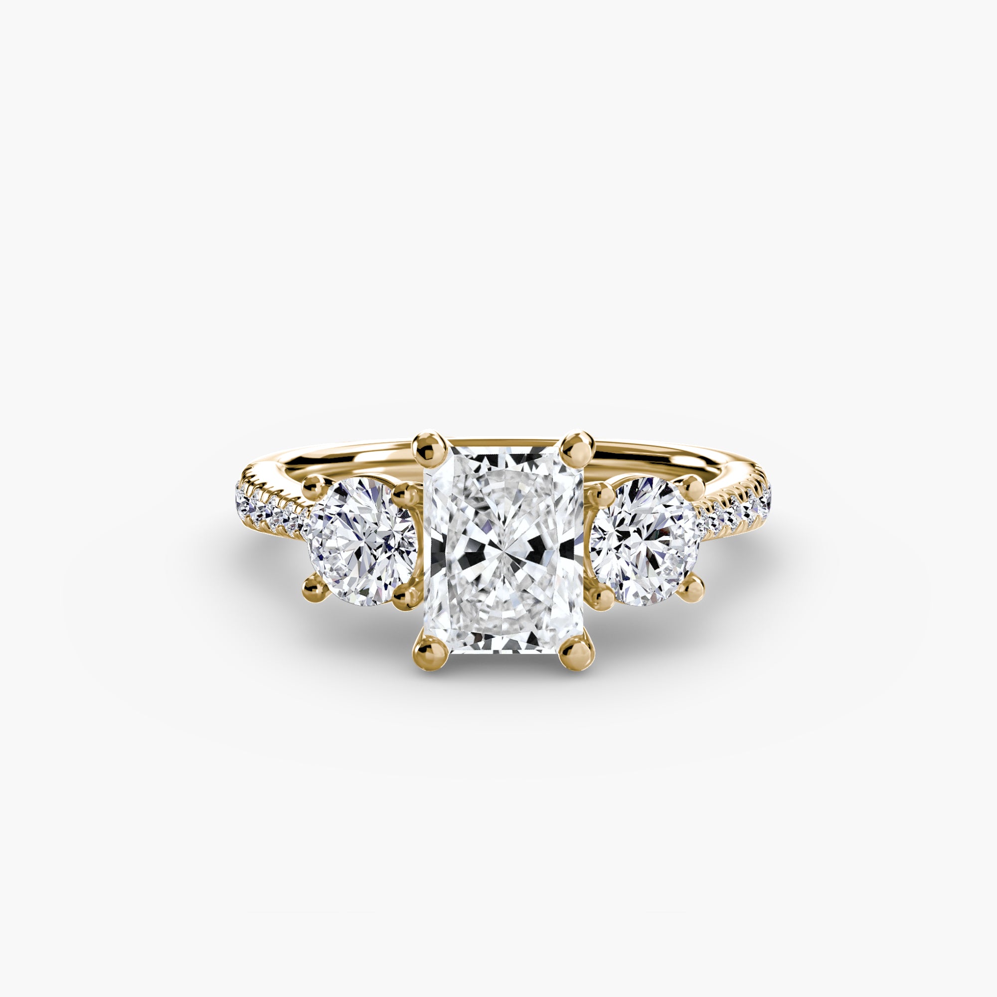 TRIONA Pavé Trilogy Ring
