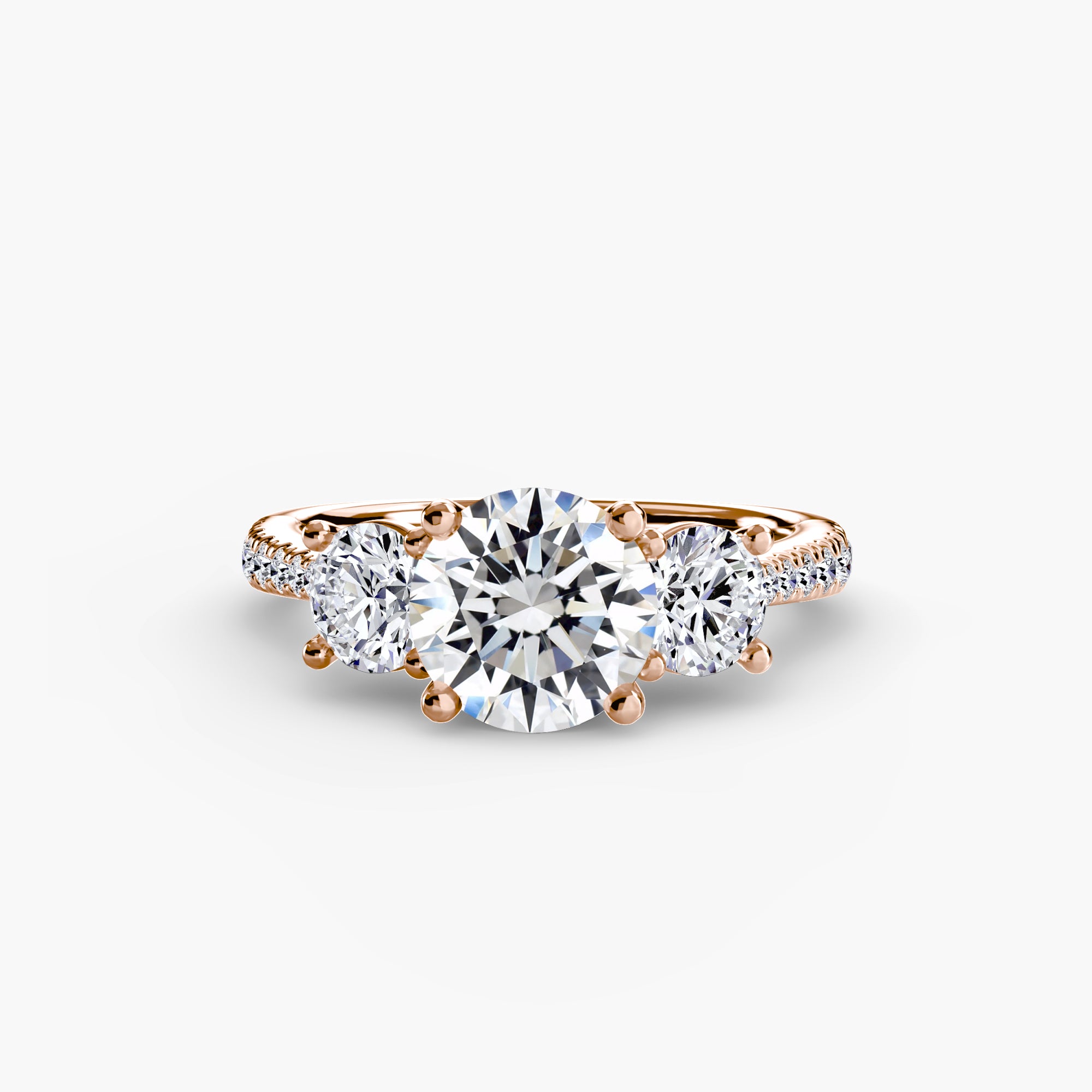TRIONA Pavé Trilogy Ring