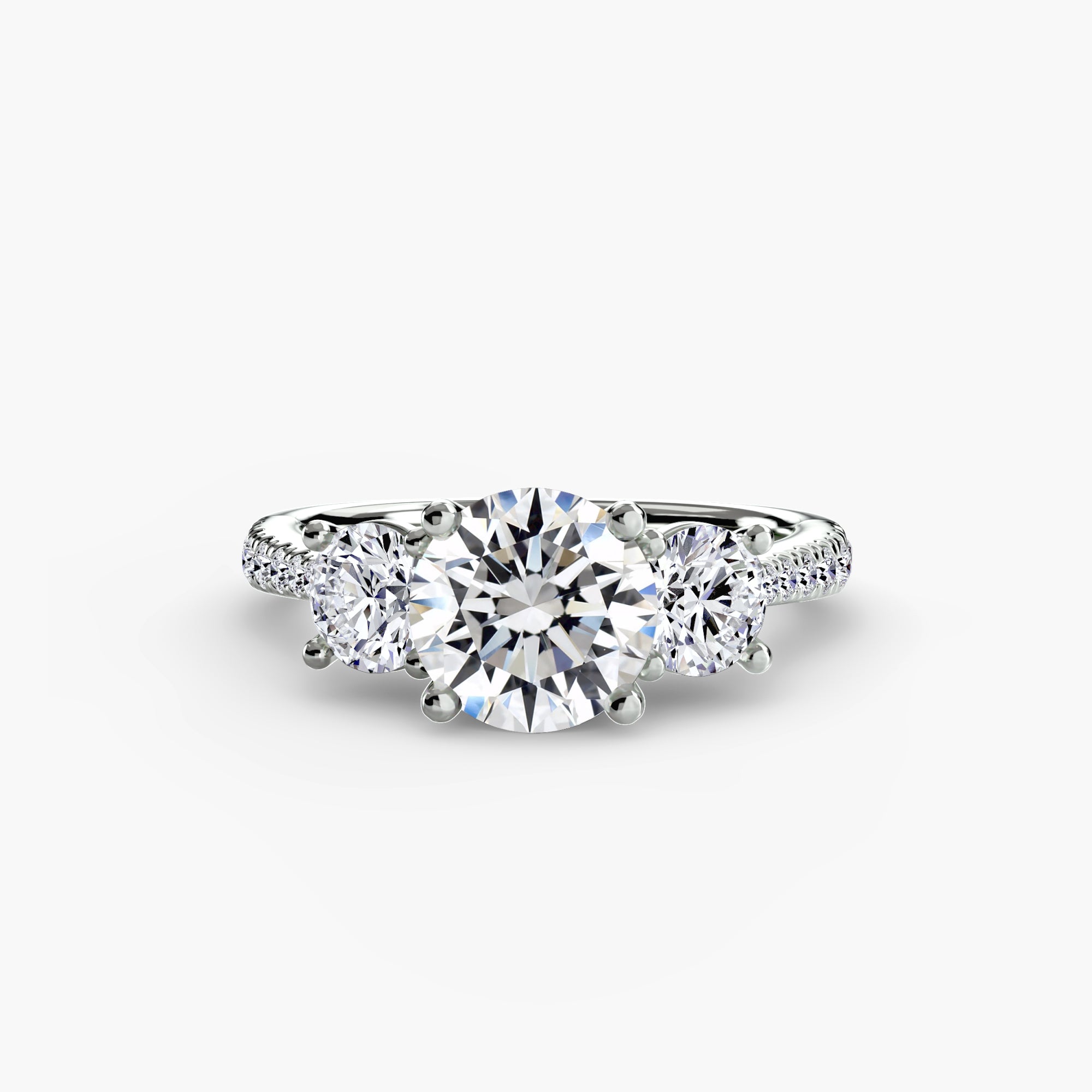 TRIONA Pavé Trilogy Ring