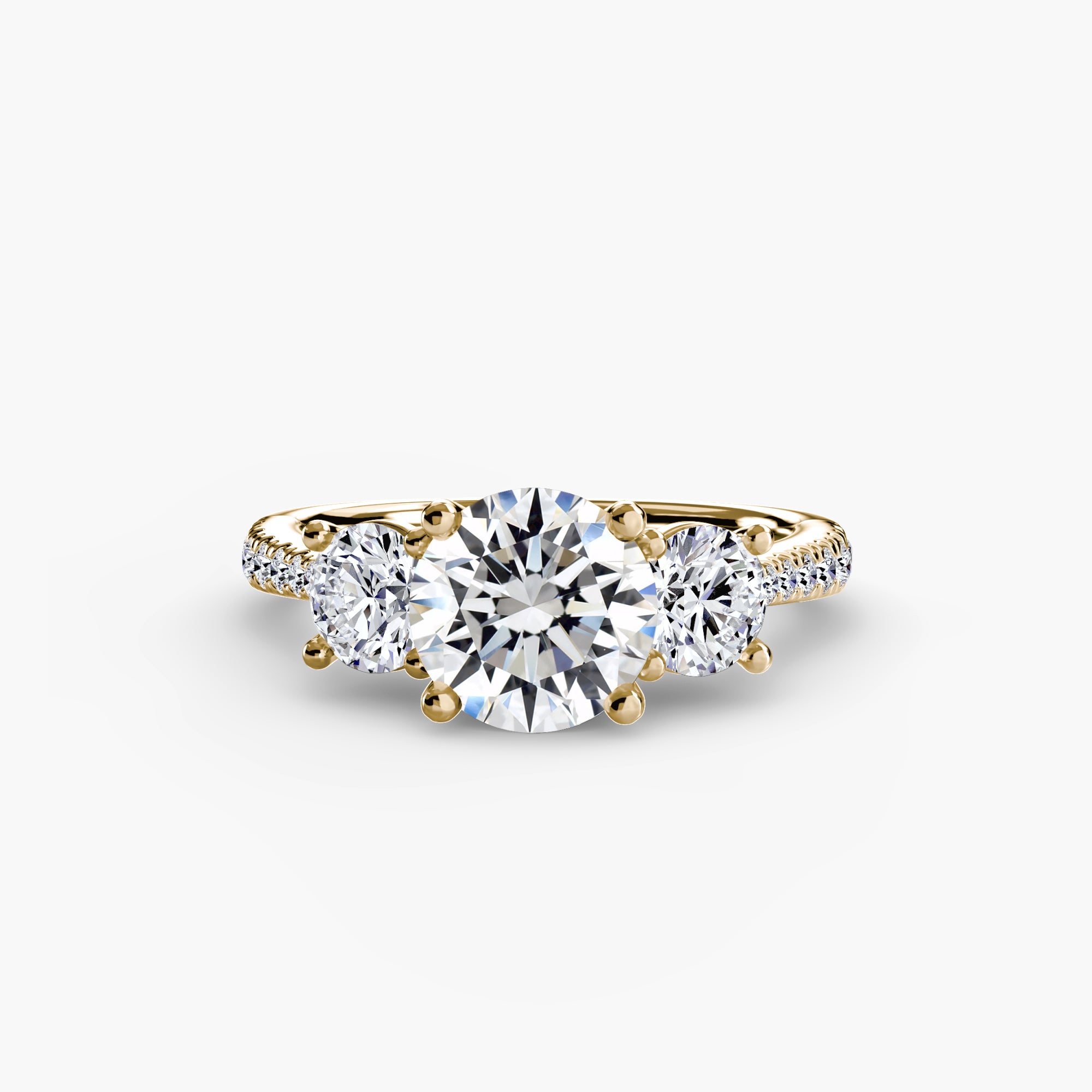 TRIONA Pavé Trilogy Ring