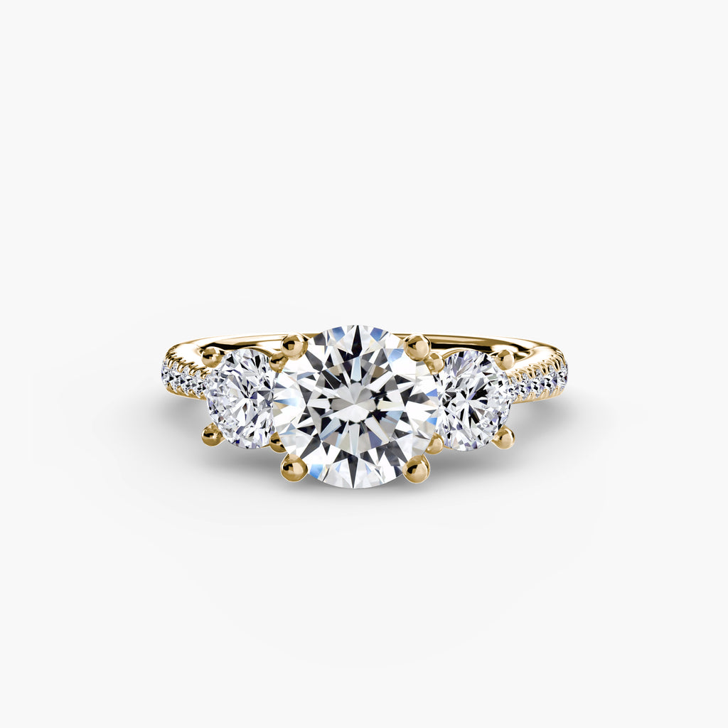 TRIONA Pavé Trilogy Ring
