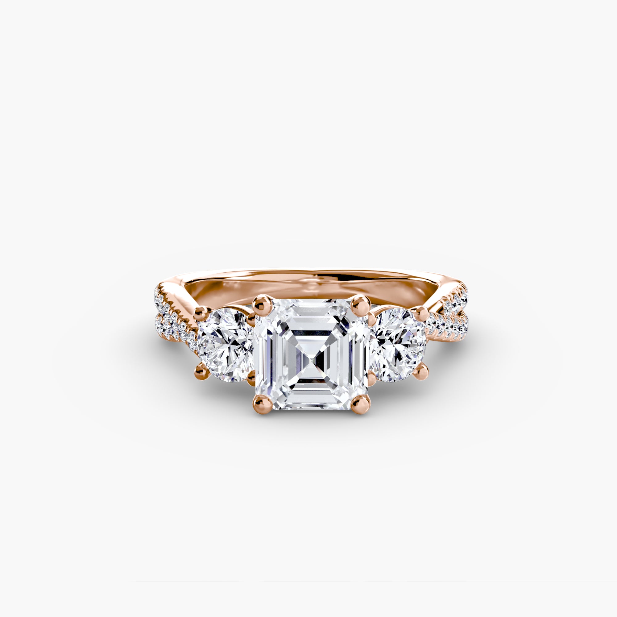 BELLORA Pavé Trilogy Ring