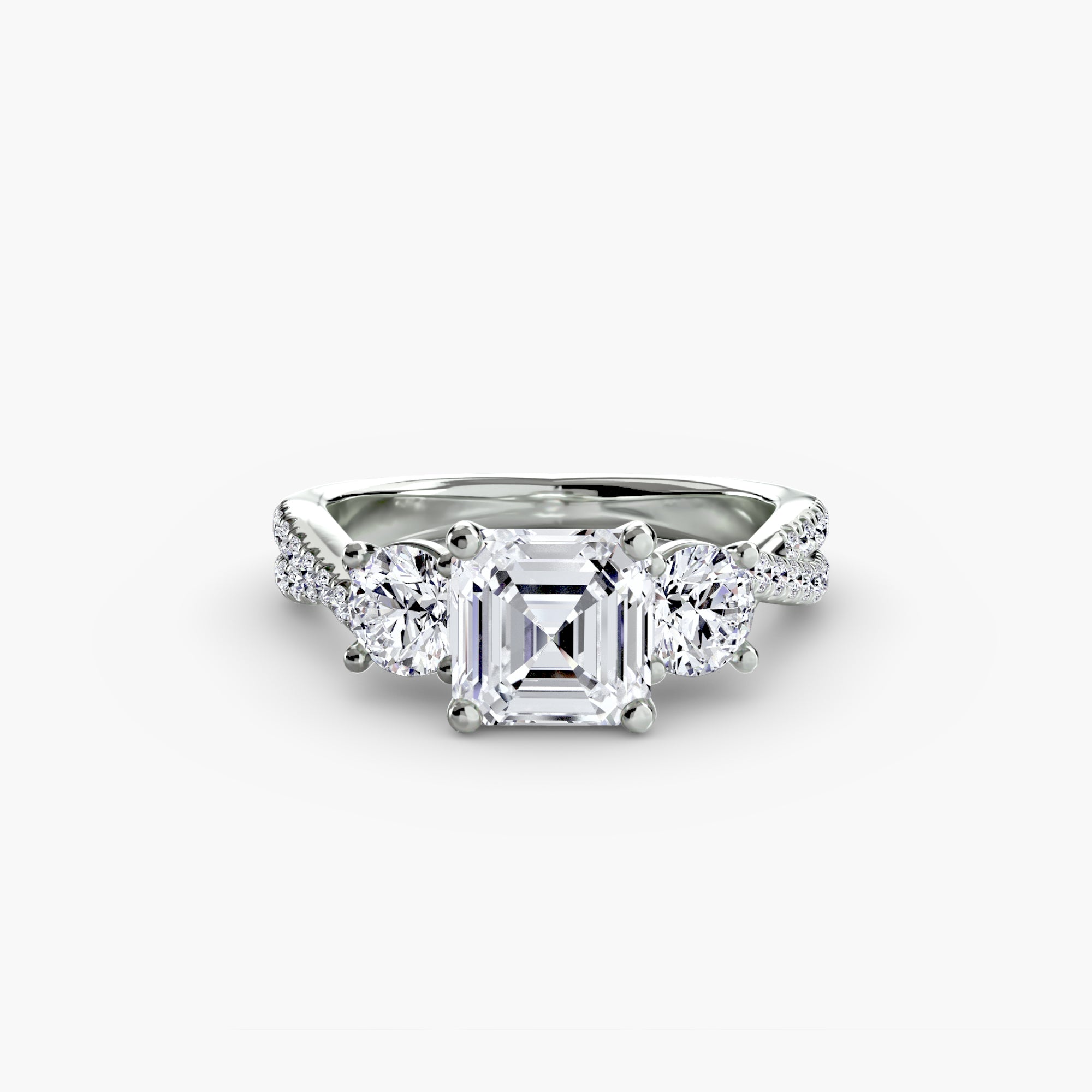 BELLORA Pavé Trilogy Ring