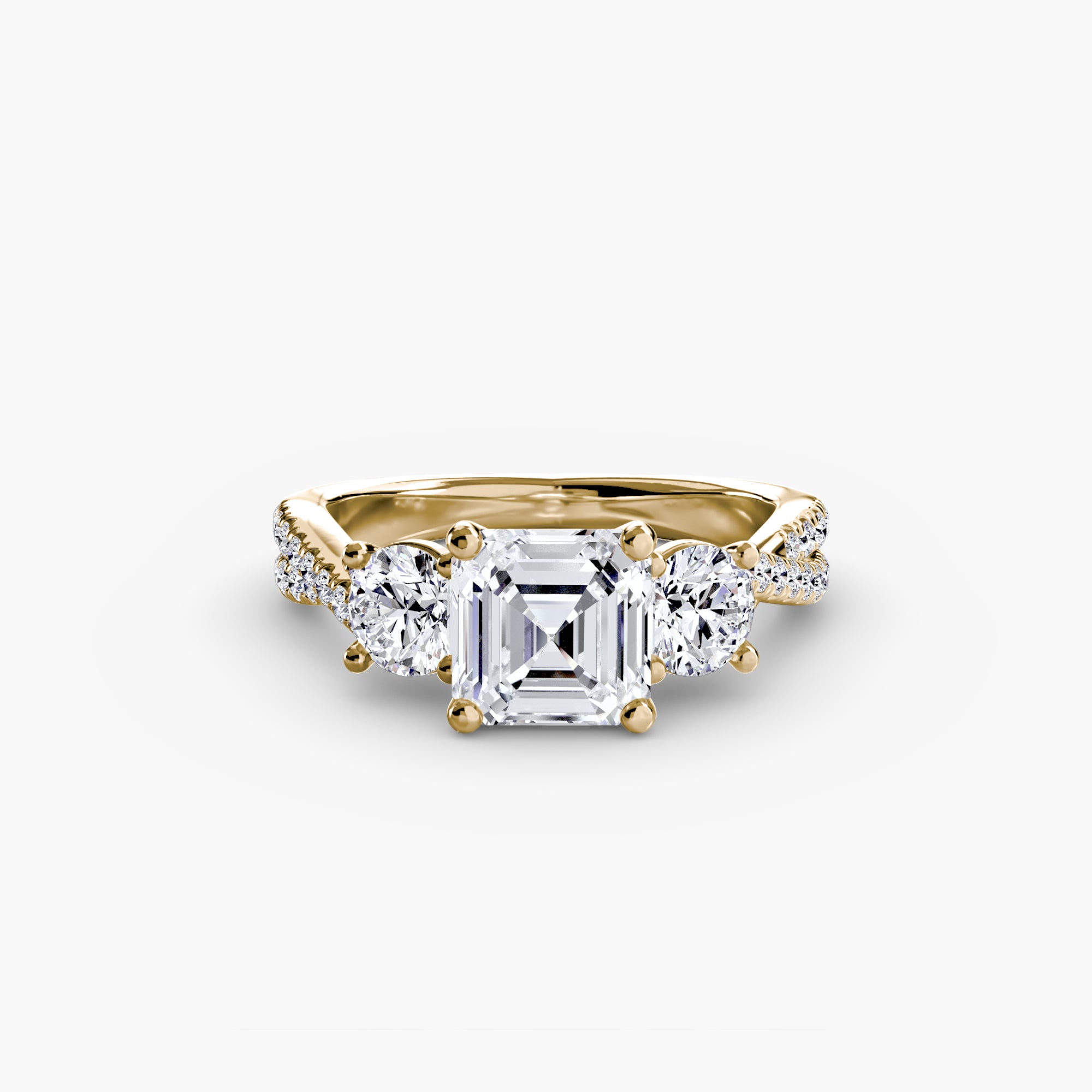BELLORA Pavé Trilogy Ring