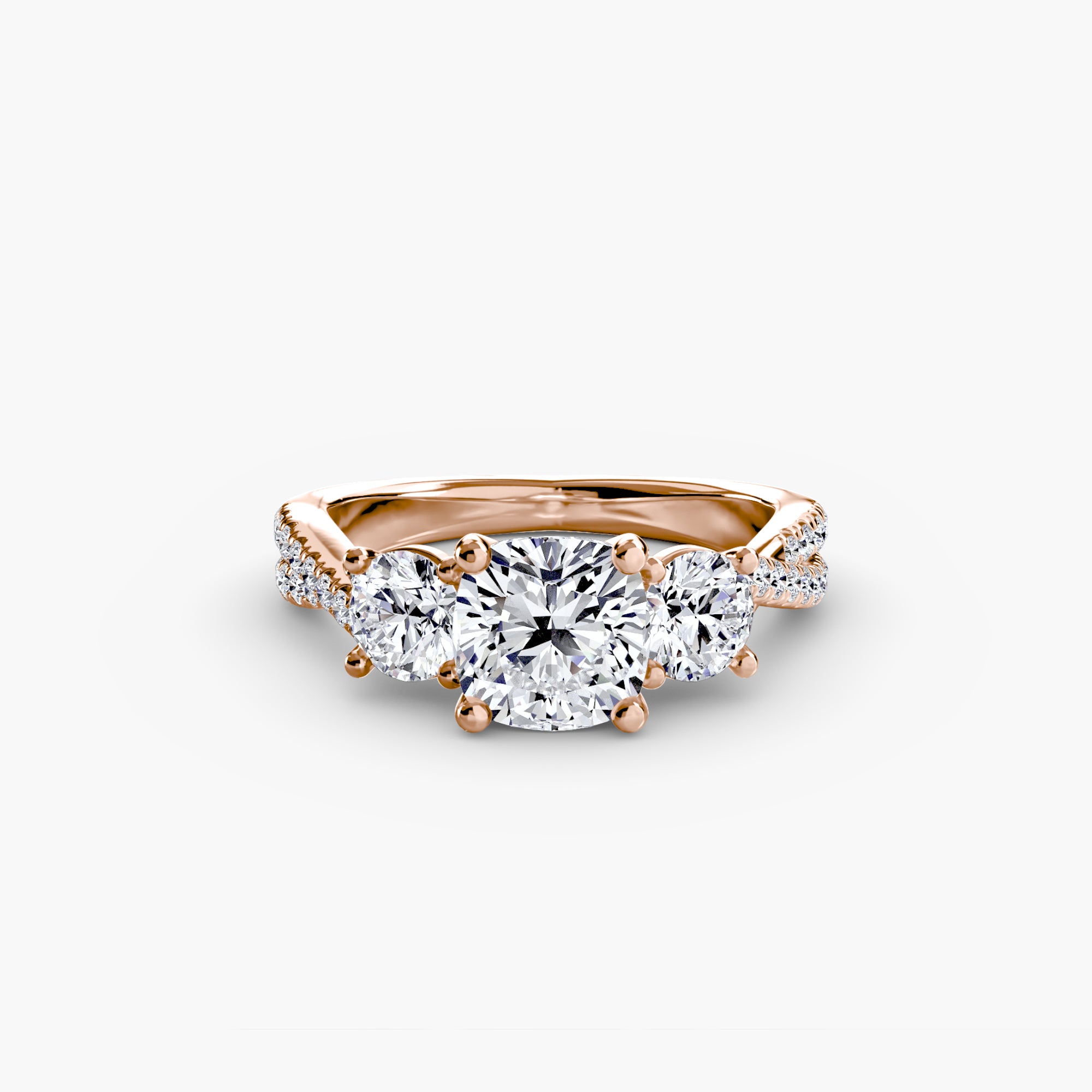BELLORA Pavé Trilogy Ring