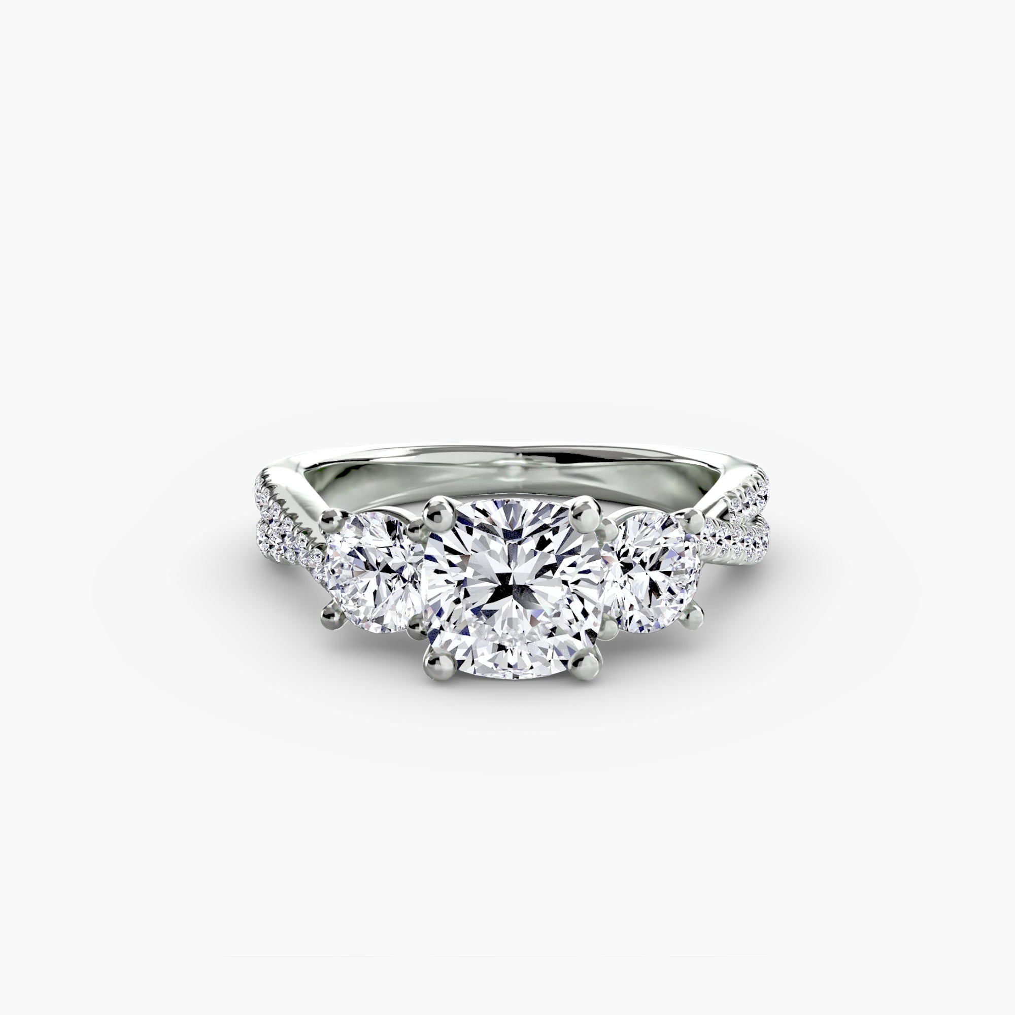 BELLORA Pavé Trilogy Ring