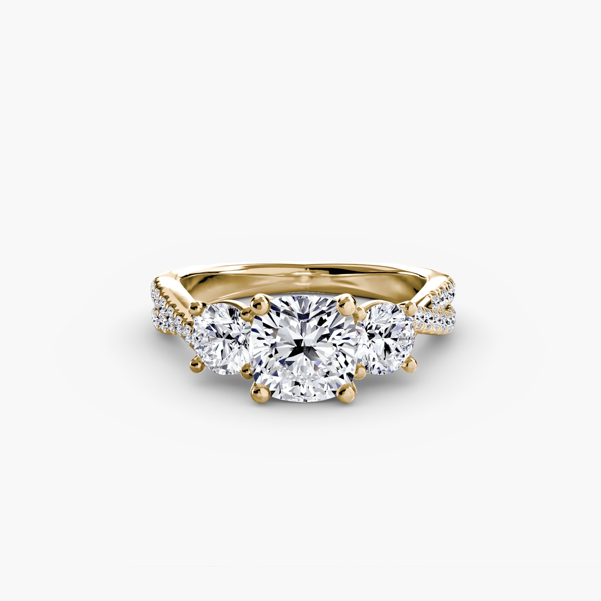 BELLORA Pavé Trilogy Ring