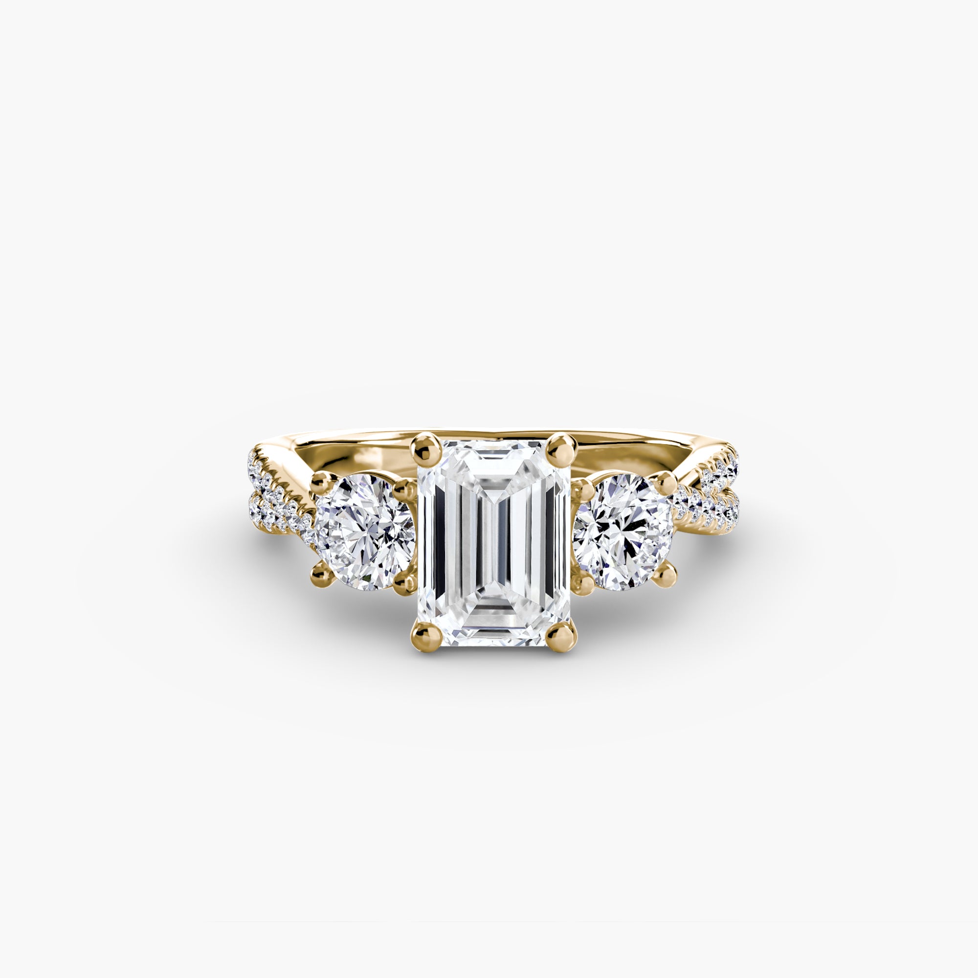 BELLORA Pavé Trilogy Ring