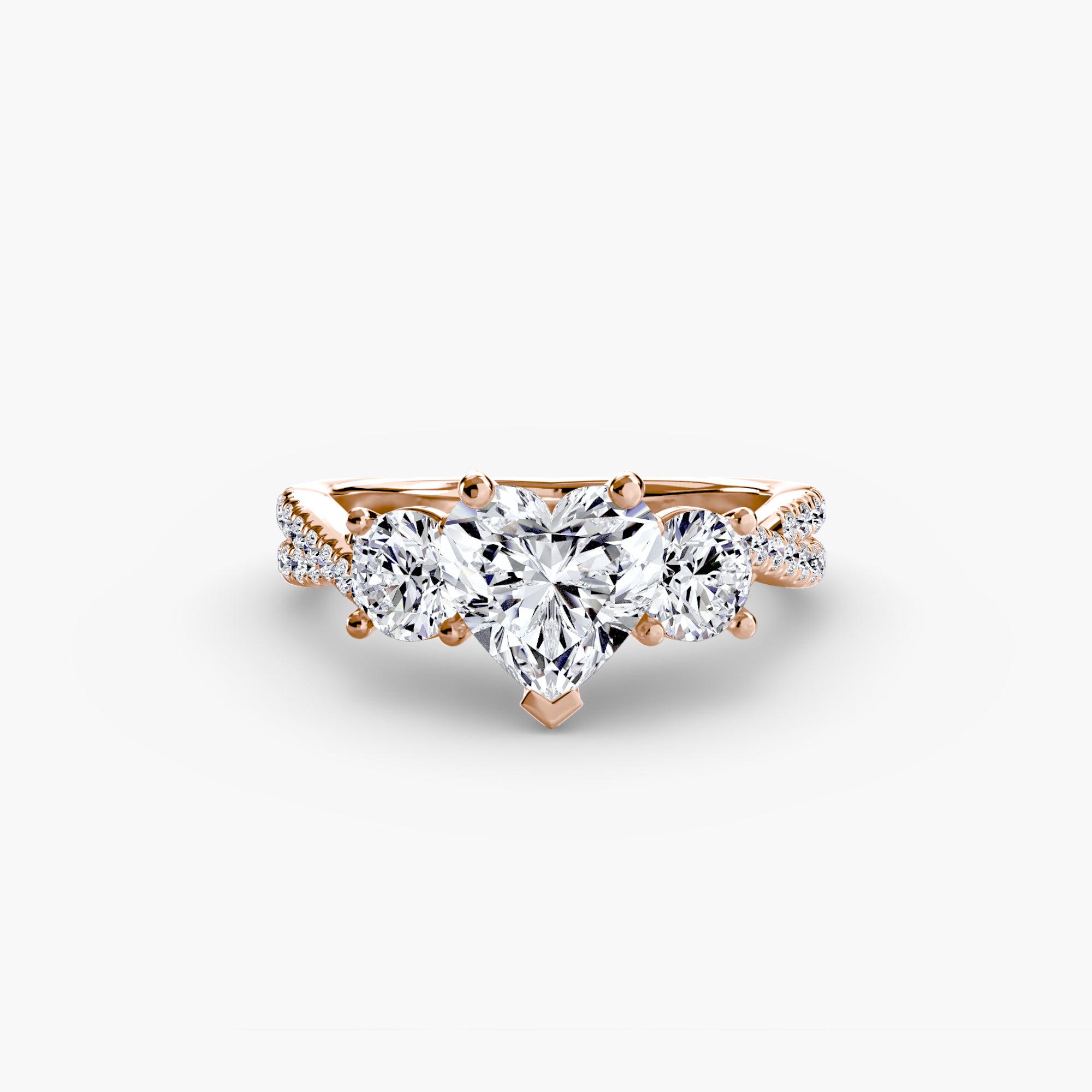 BELLORA Pavé Trilogy Ring