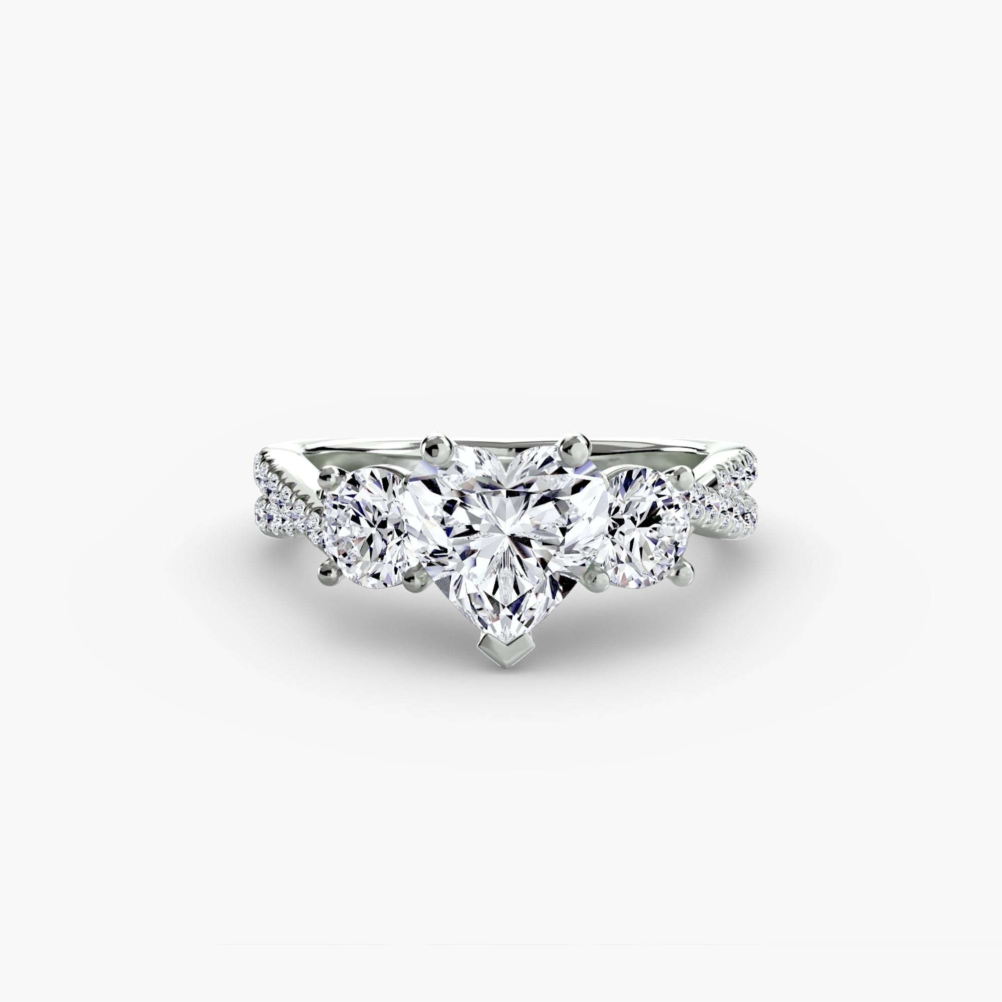 BELLORA Pavé Trilogy Ring
