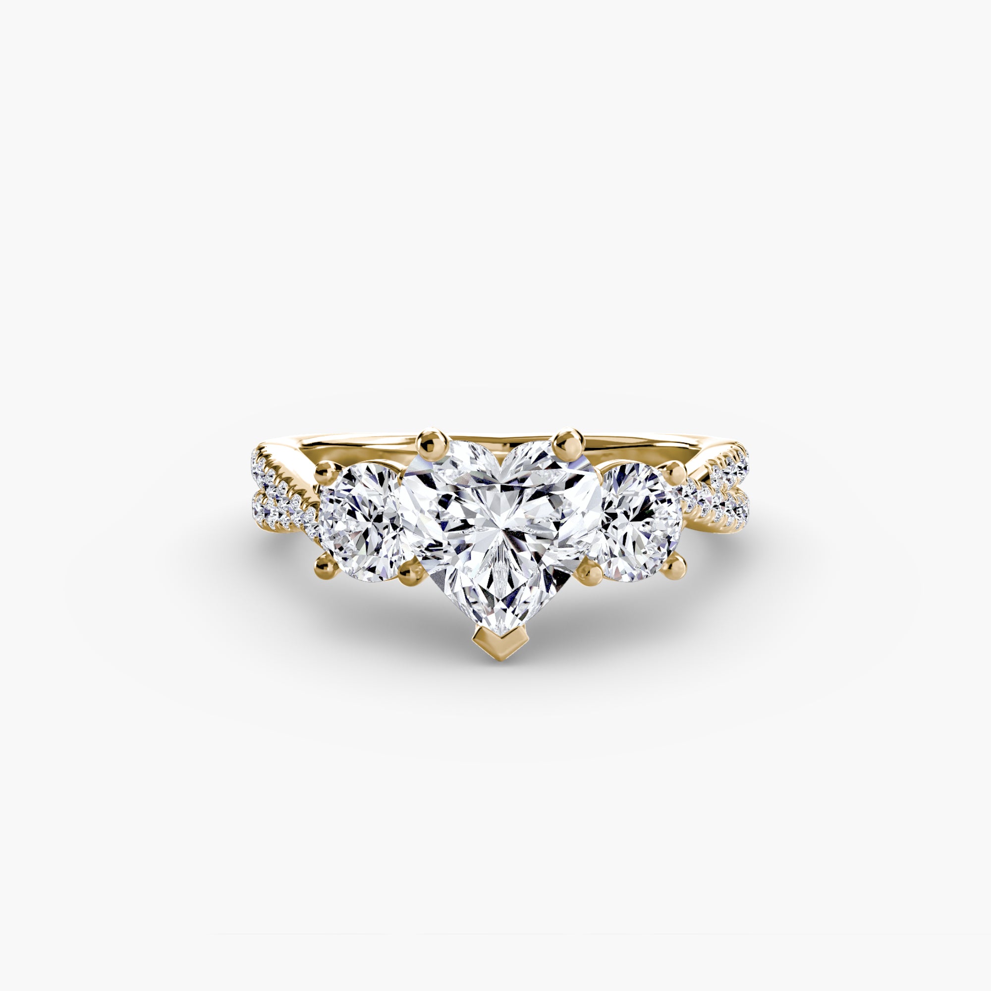 BELLORA Pavé Trilogy Ring