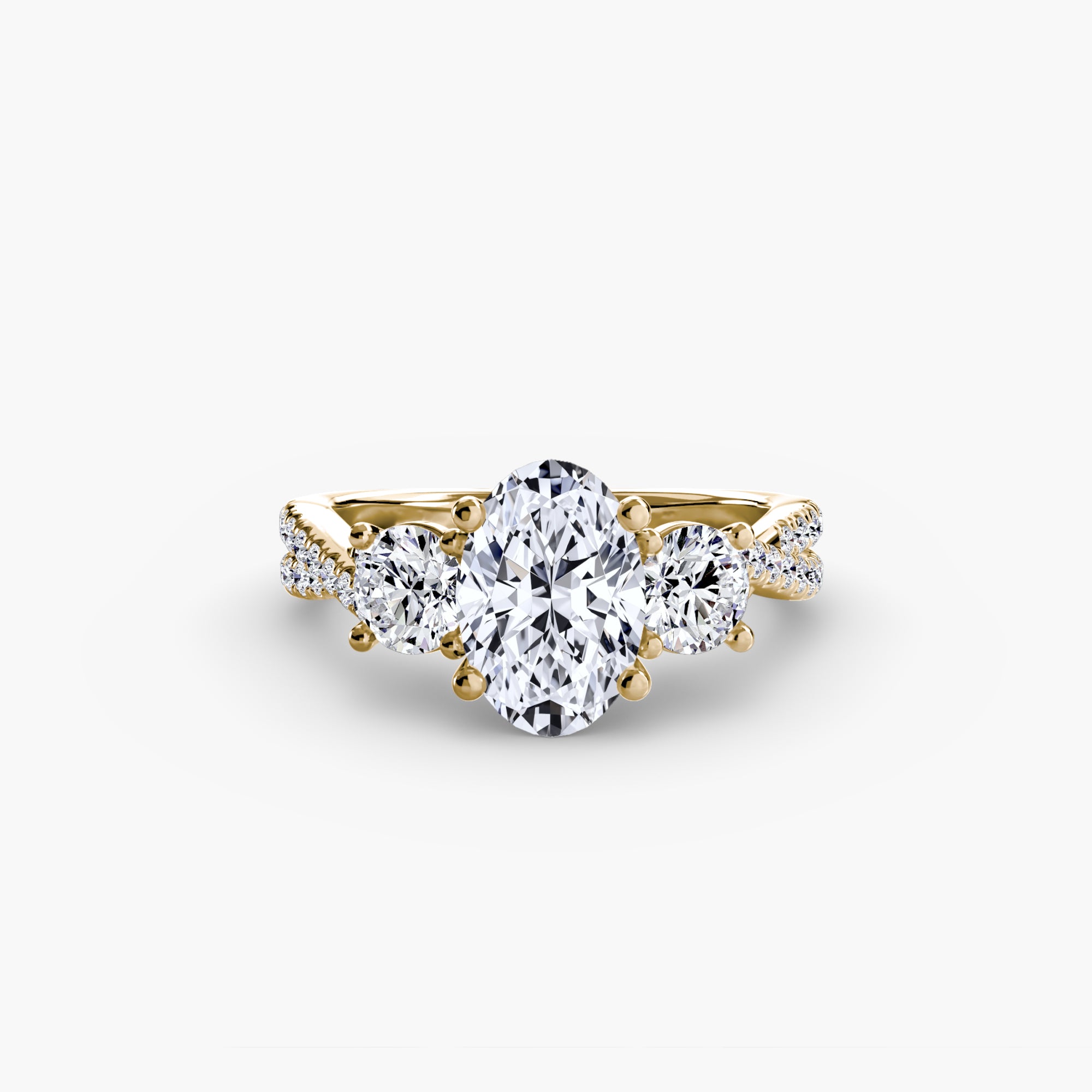 BELLORA Pavé Trilogy Ring