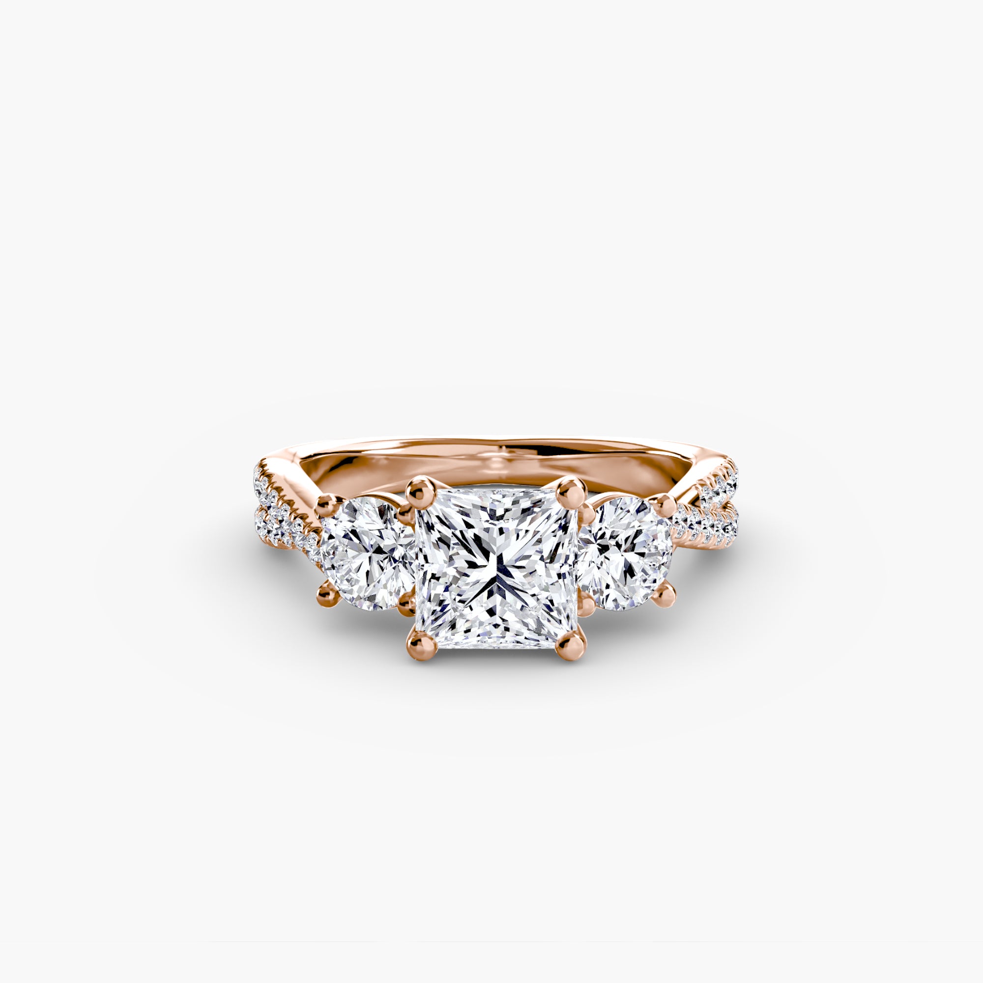 BELLORA Pavé Trilogy Ring