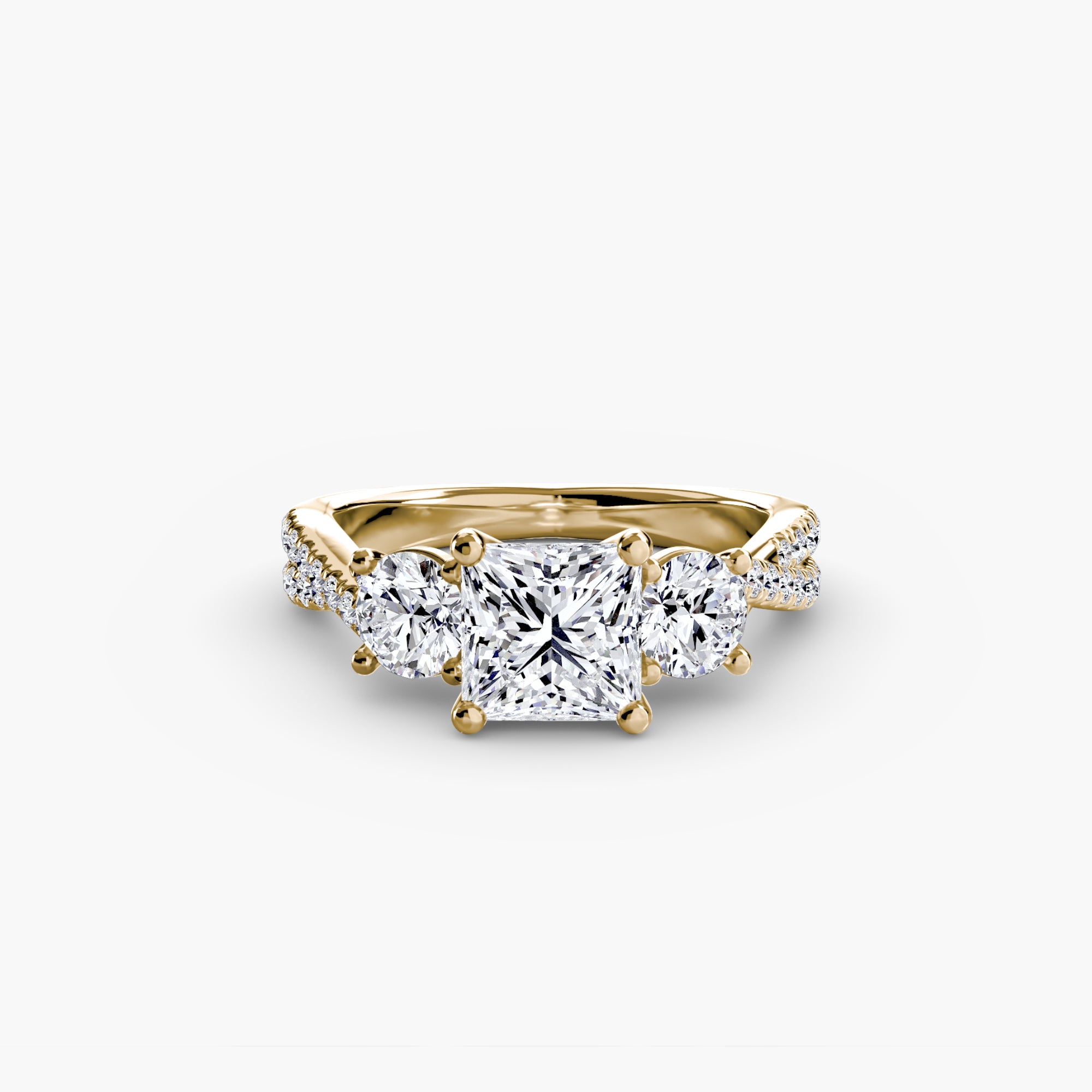BELLORA Pavé Trilogy Ring