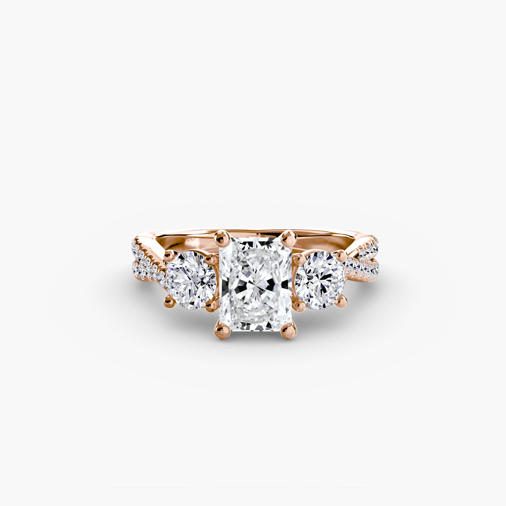 BELLORA Pavé Trilogy Ring