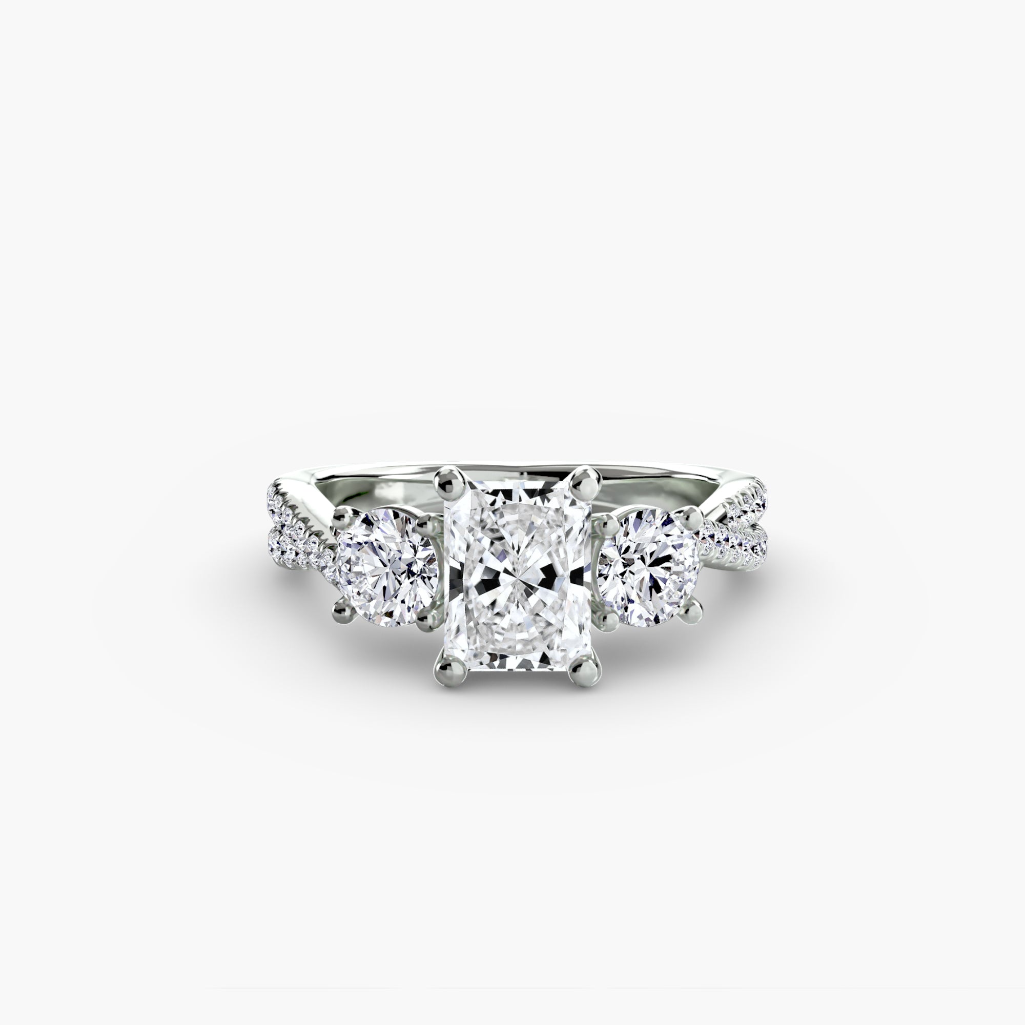 BELLORA Pavé Trilogy Ring