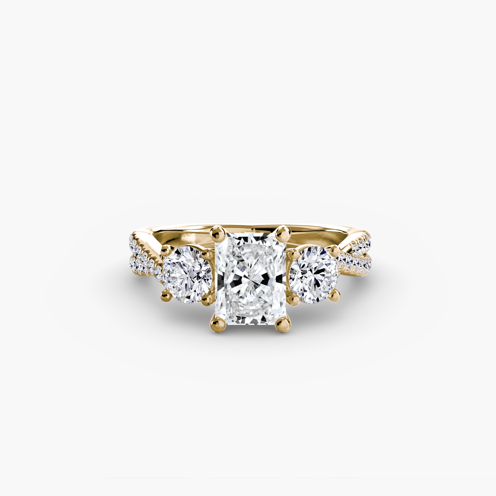 BELLORA Pavé Trilogy Ring