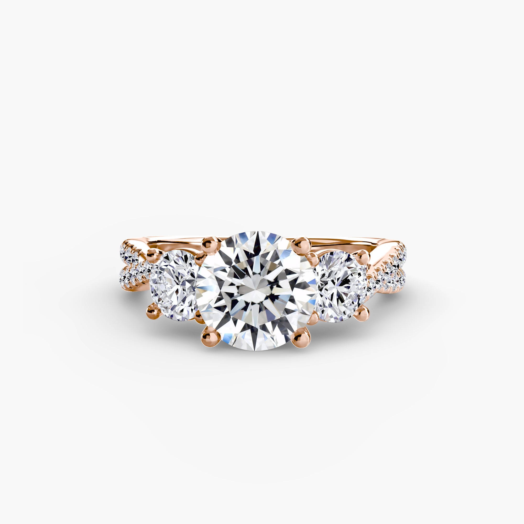 BELLORA Pavé Trilogy Ring