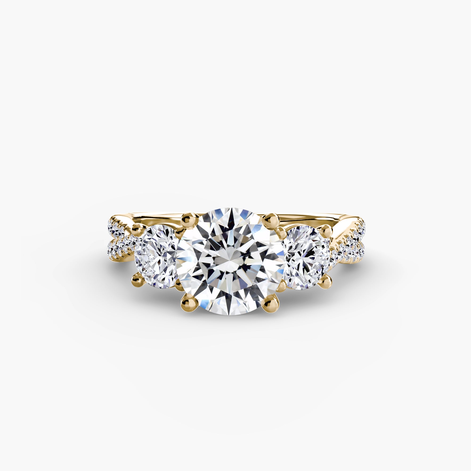 BELLORA Pavé Trilogy Ring