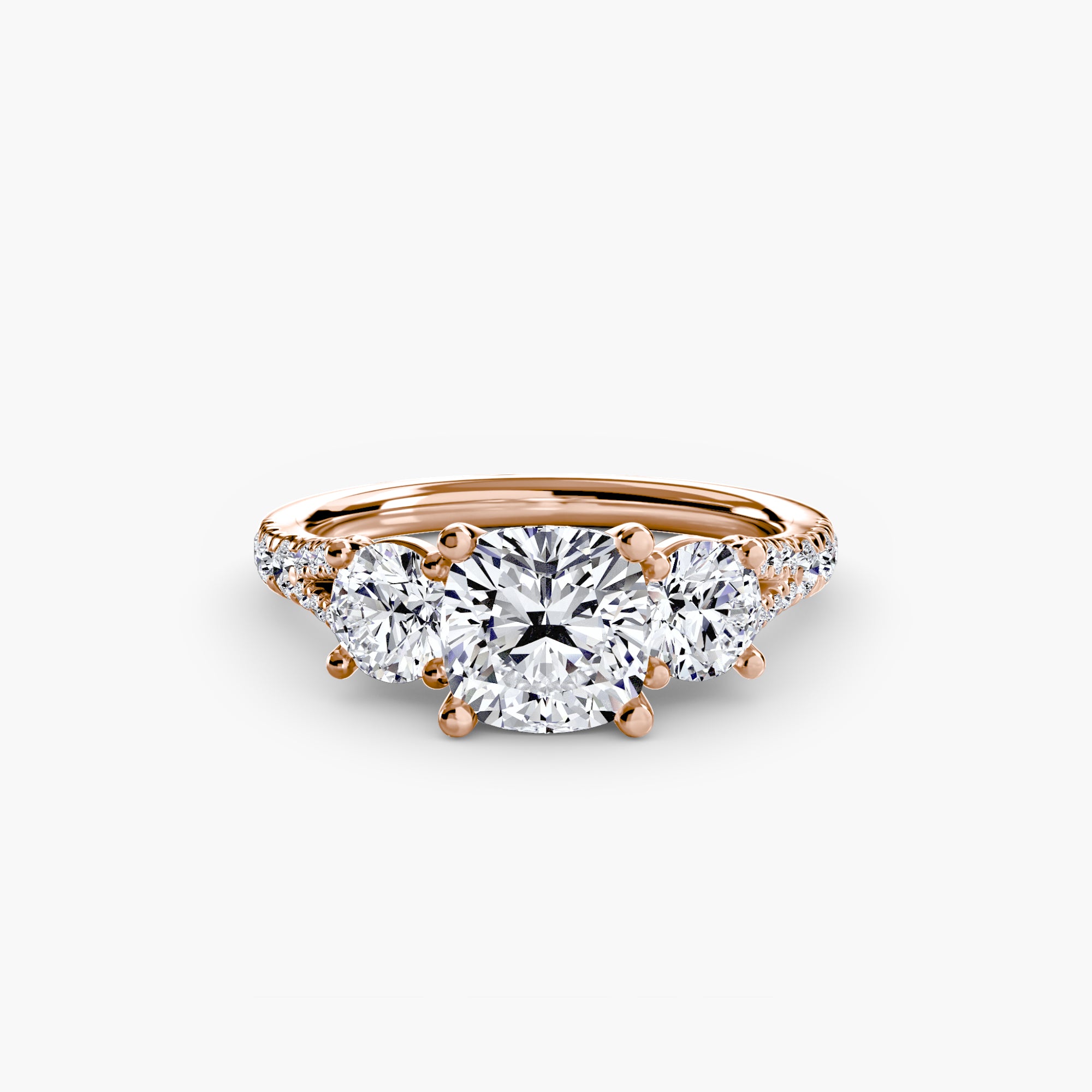 VALTORA Pavé Trilogy Ring