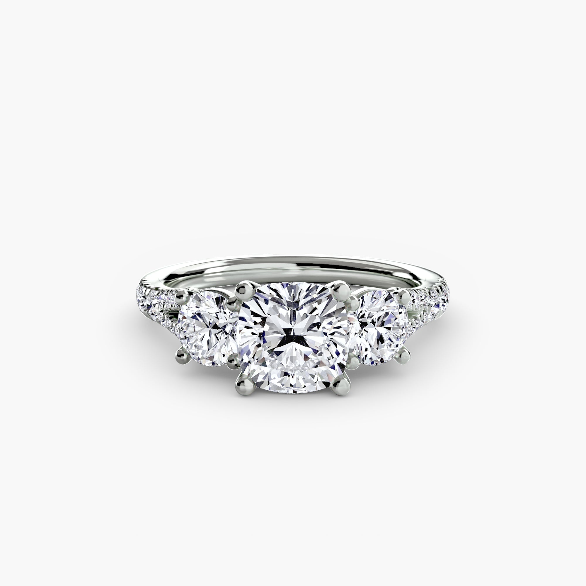 VALTORA Pavé Trilogy Ring